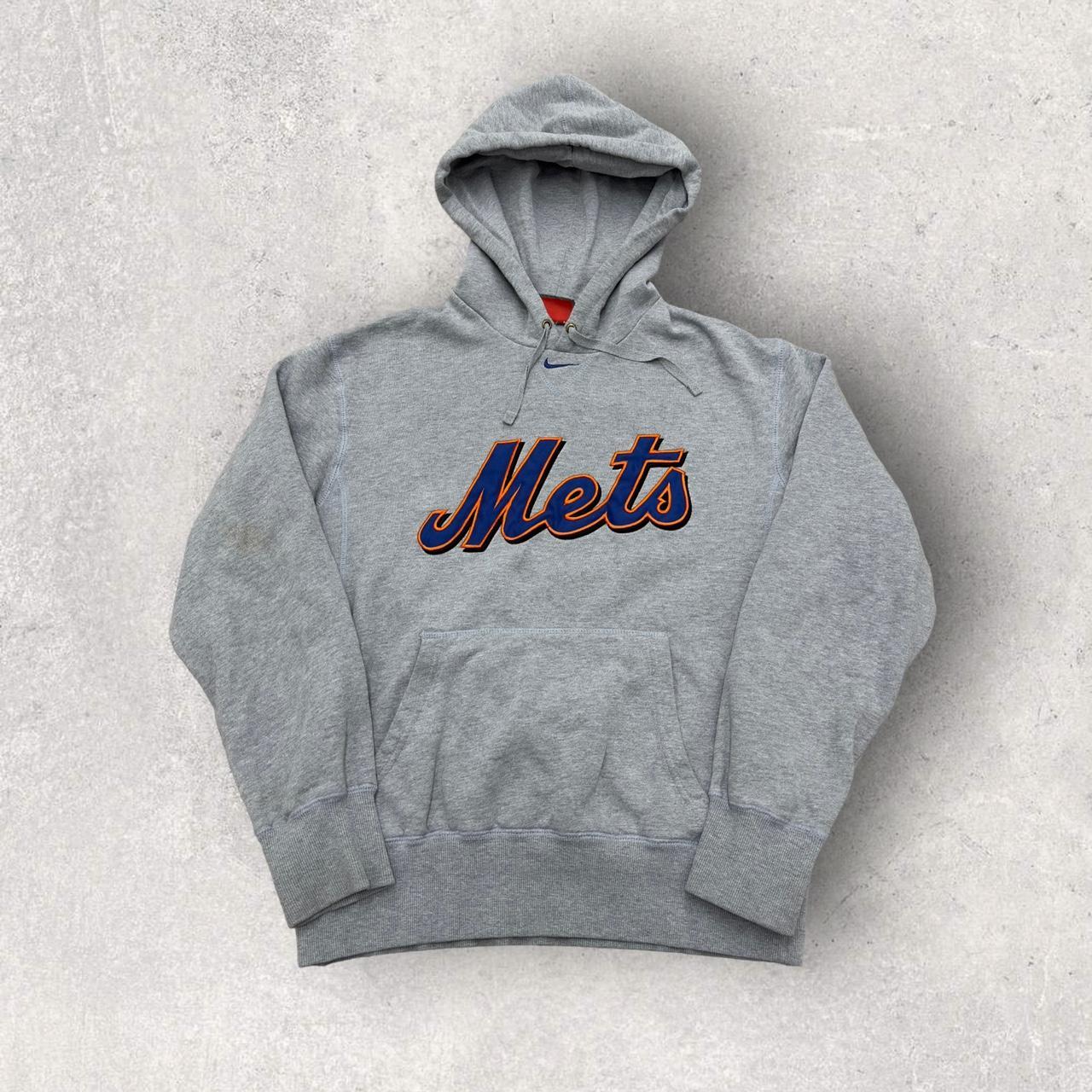 New York Mets Nike Hoodie size: Youth Medium #nike - Depop