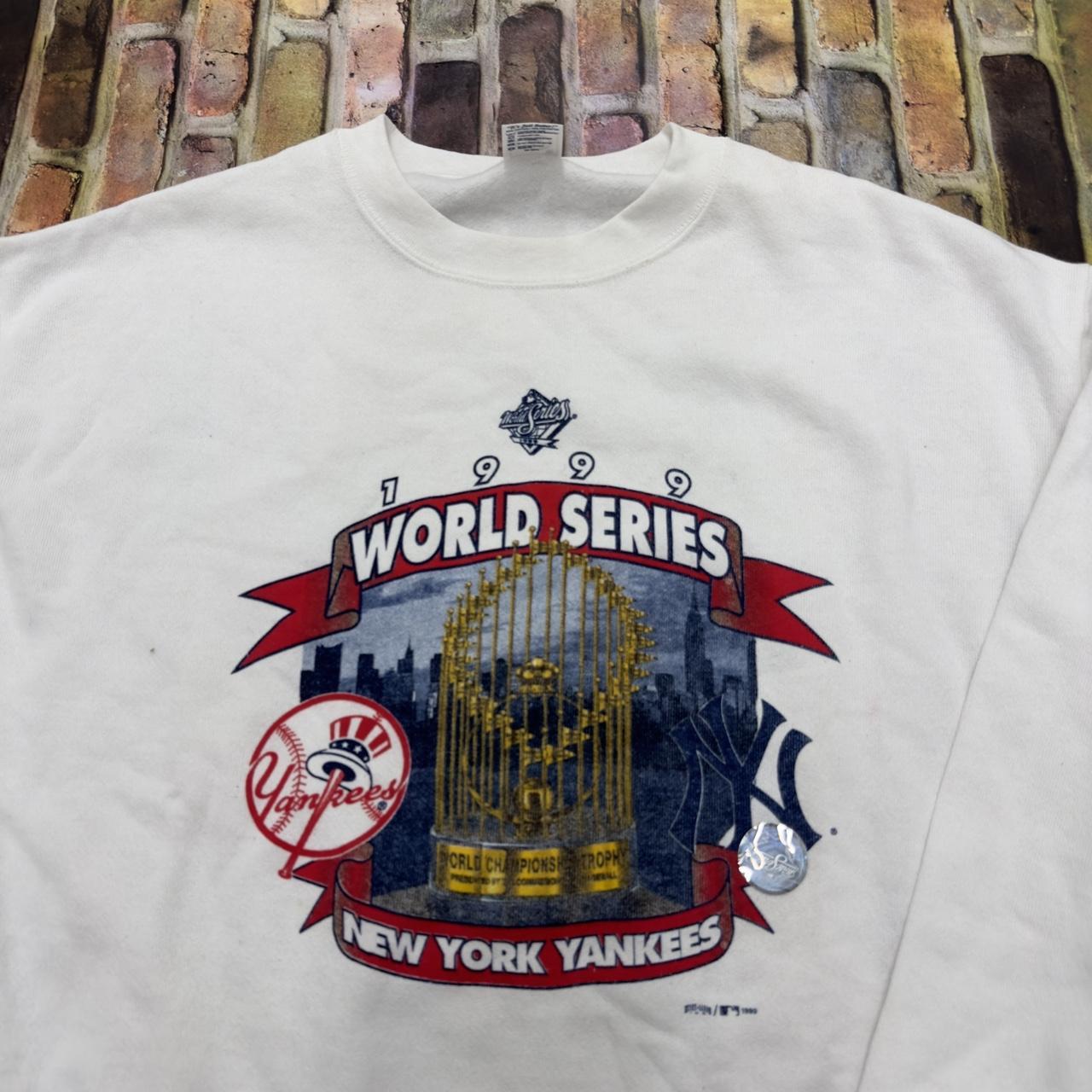 vintage Yankees World Series champions sweatshirt - Depop