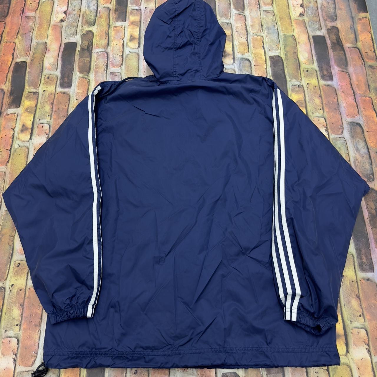 Vintage Adidas windbreaker in navy. From the 90s.... - Depop