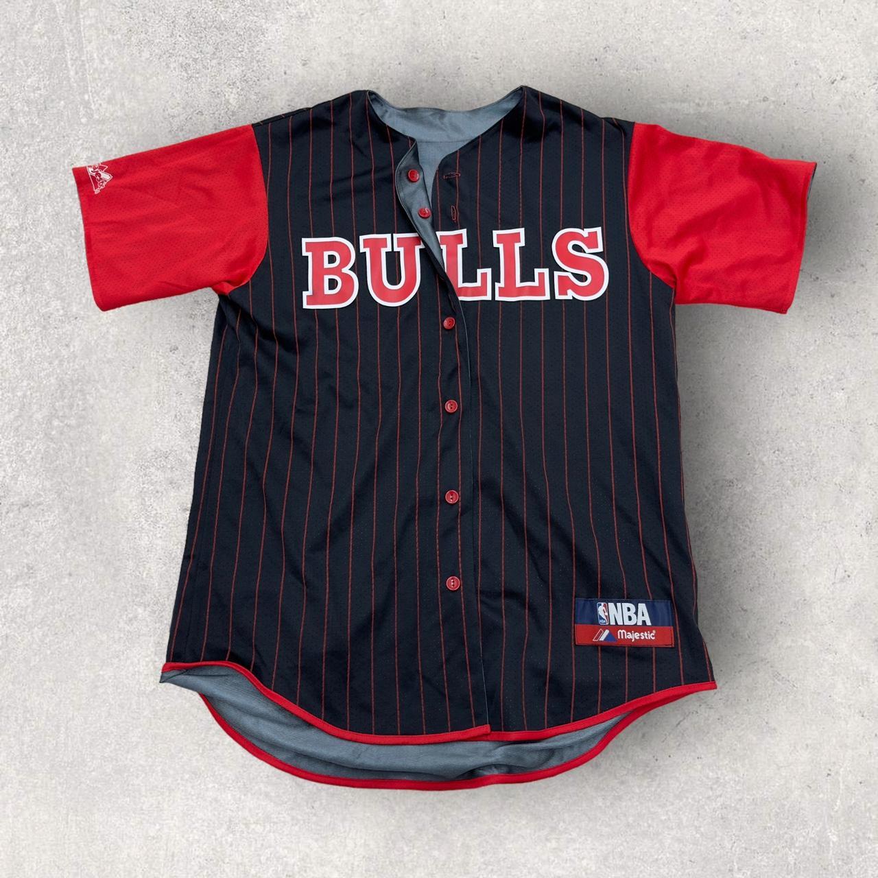 Vintage 90s Chicago Bulls Baseball Jersey Starter - Depop