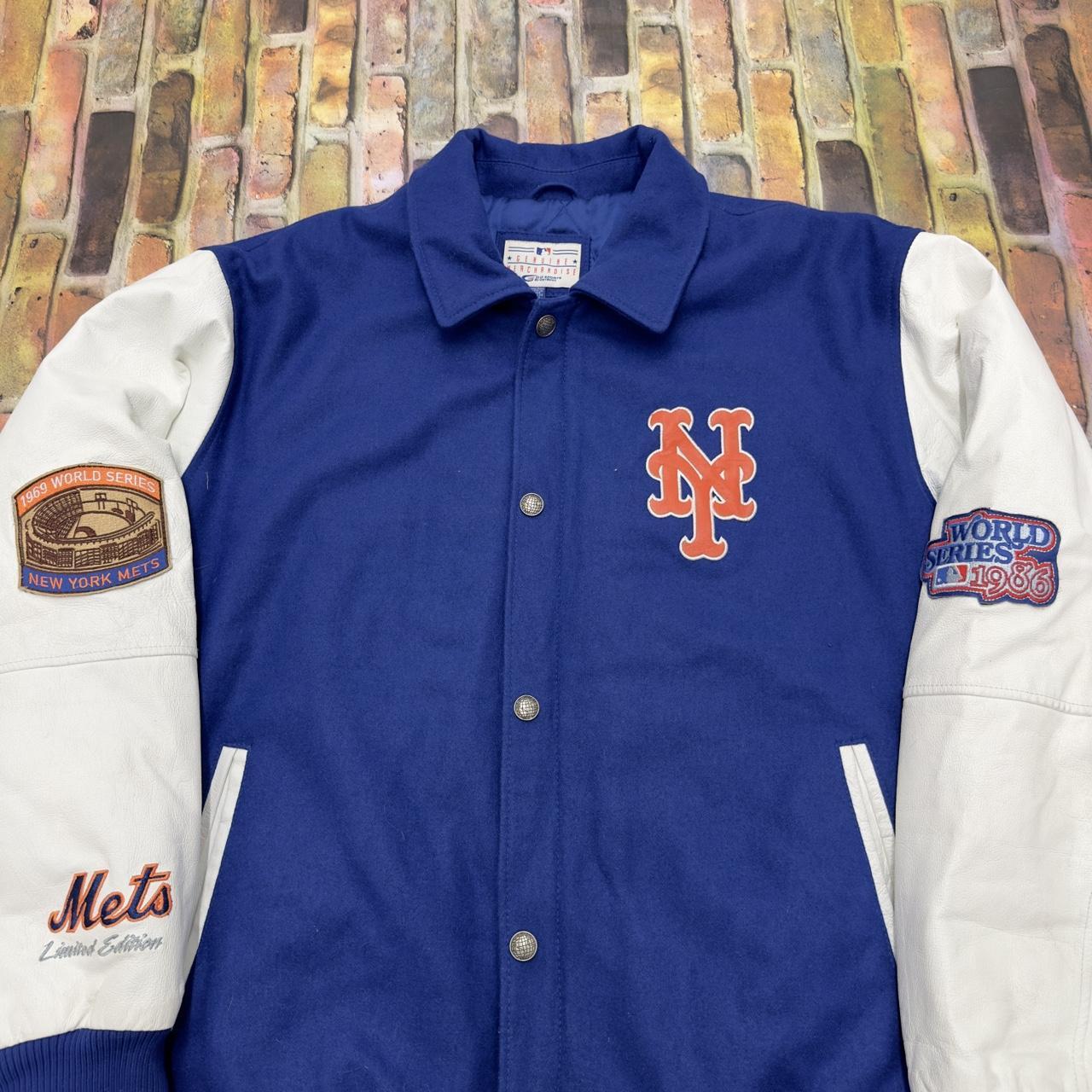 Maker of Jacket Fashion Jackets MLB Vintage New York Mets Varsity
