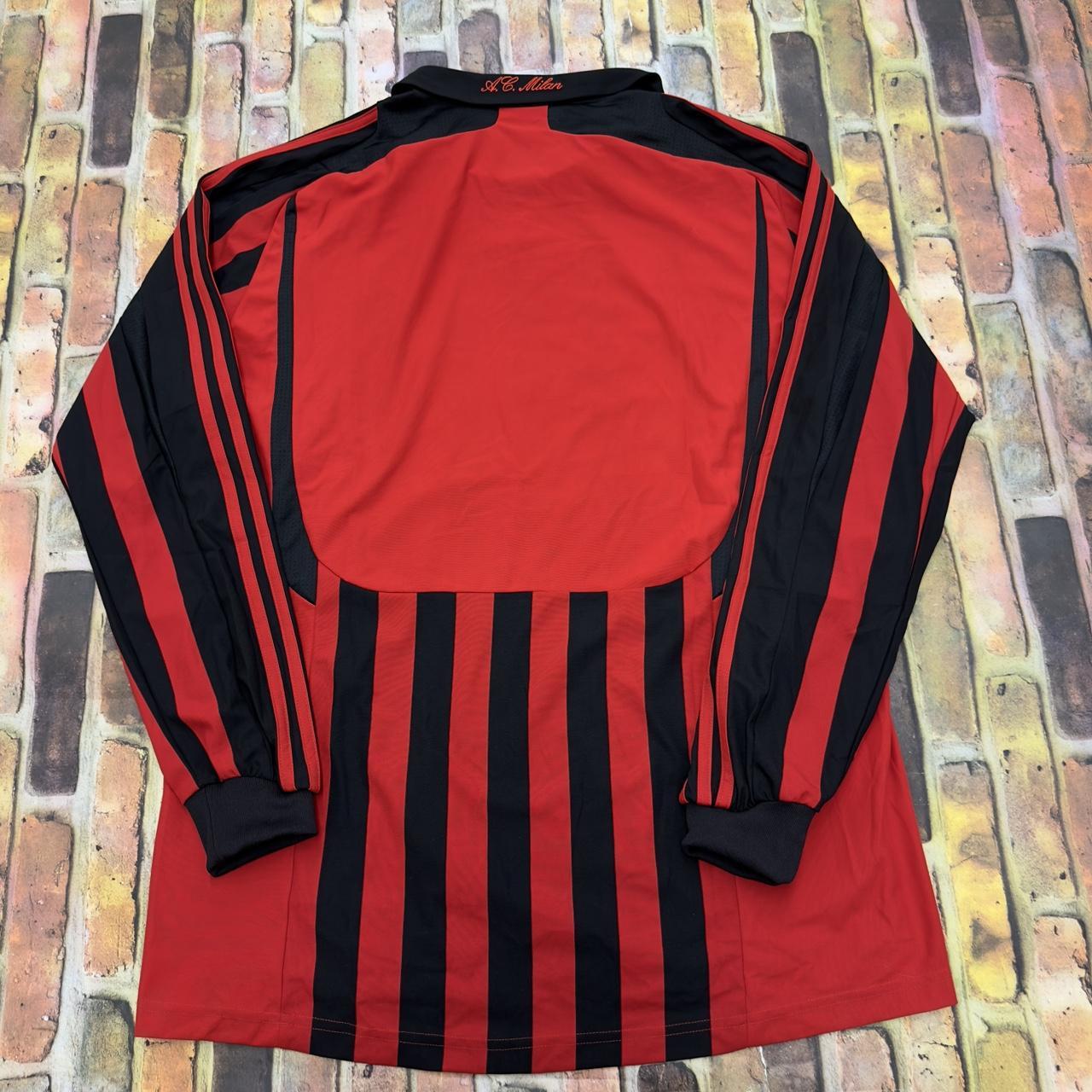 Mens Adidas 14-15 Red AC Milan Soccer Jersey Size Small - Depop