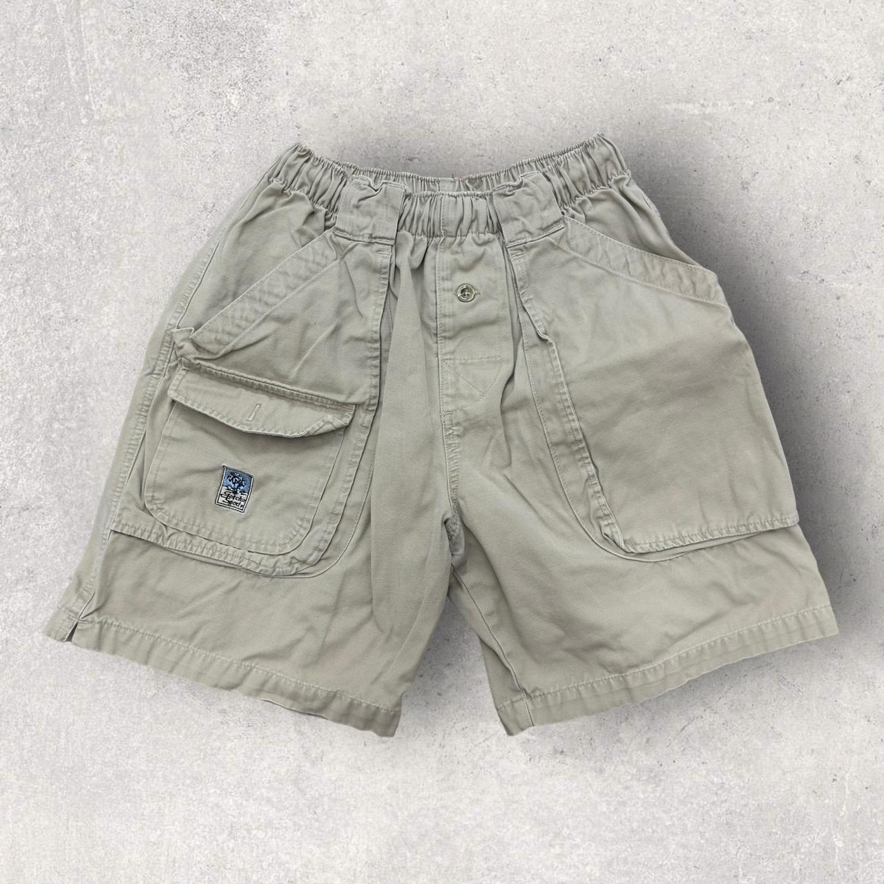 Vintage Gotcha surf cargo shorts in khaki. From the... - Depop