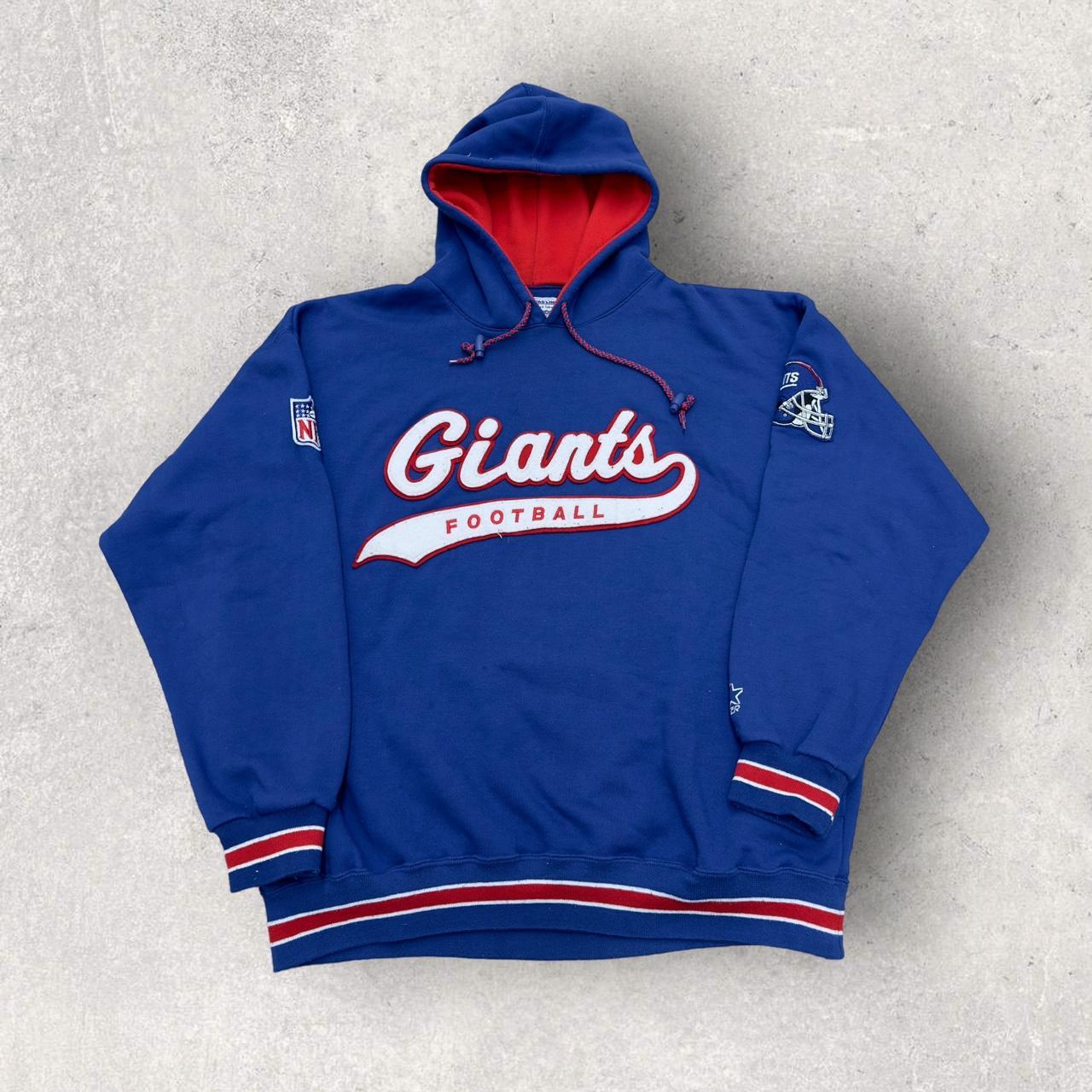 Starter Womens New York Giants Sweatshirt, Blue, Medium