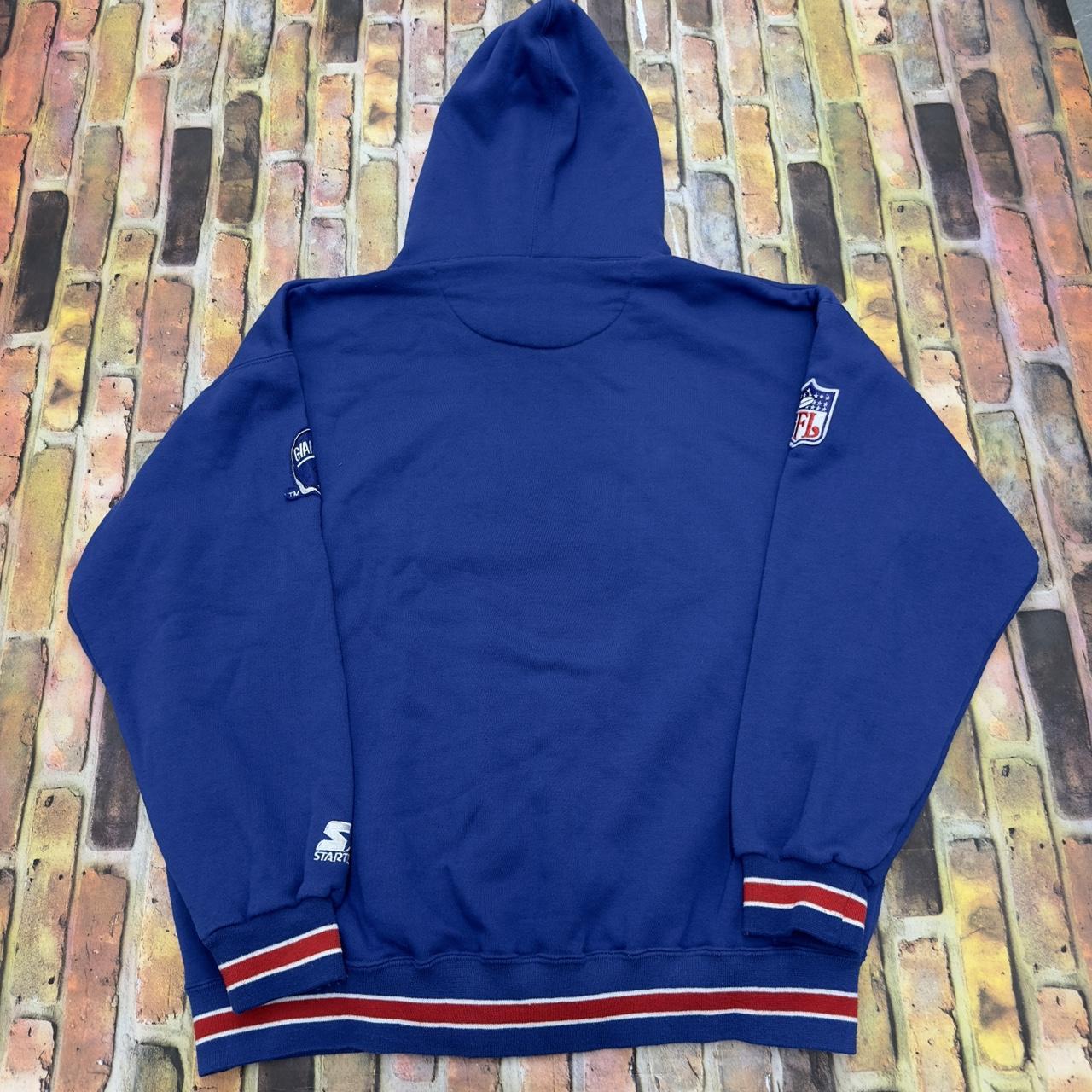 Vintage 80s New York Giants Sweatshirt. Electric - Depop