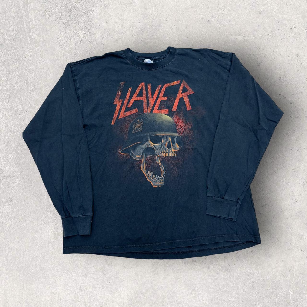 Slayer band tee in black. From 2007. Mens XL. Great... - Depop
