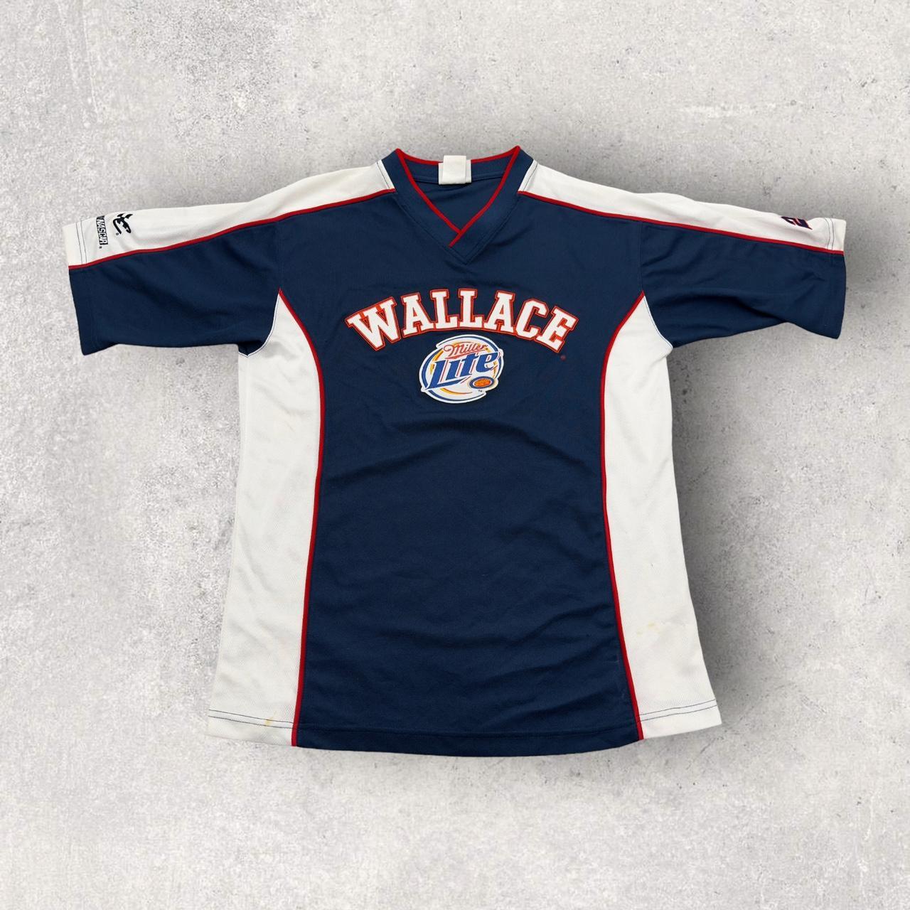 Rusty Wallace Miller Lite Baseball Jersey 