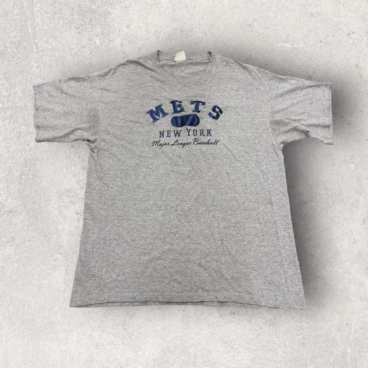 Vintage New York Mets tee in blue. From 2001. Mens - Depop