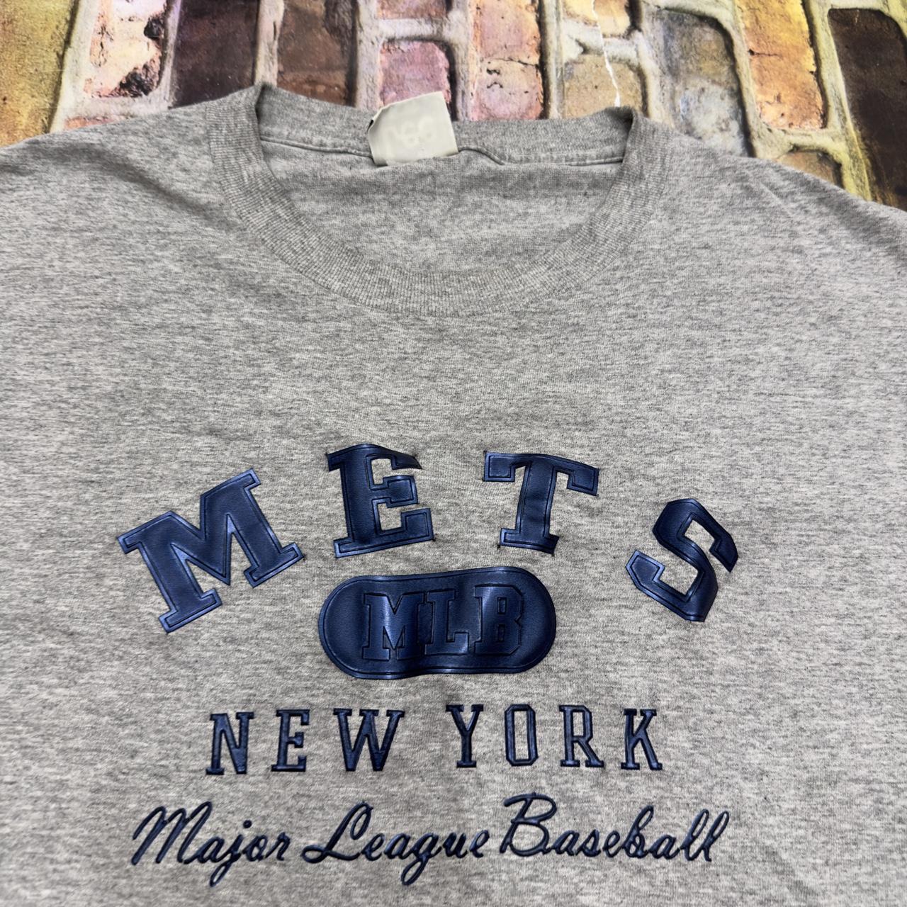 Vintage New York Mets tee in blue. From 2001. Mens - Depop