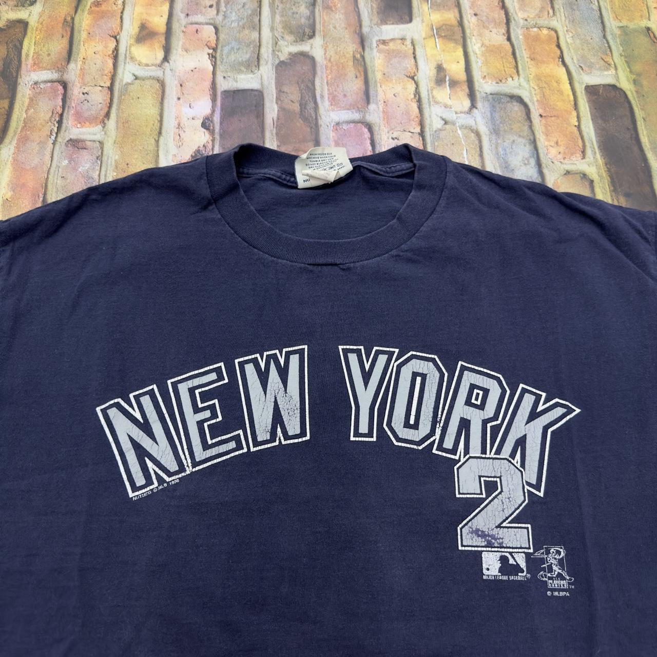 Vintage New York Yankees Derek Jeter Jersey Blue XL - Depop