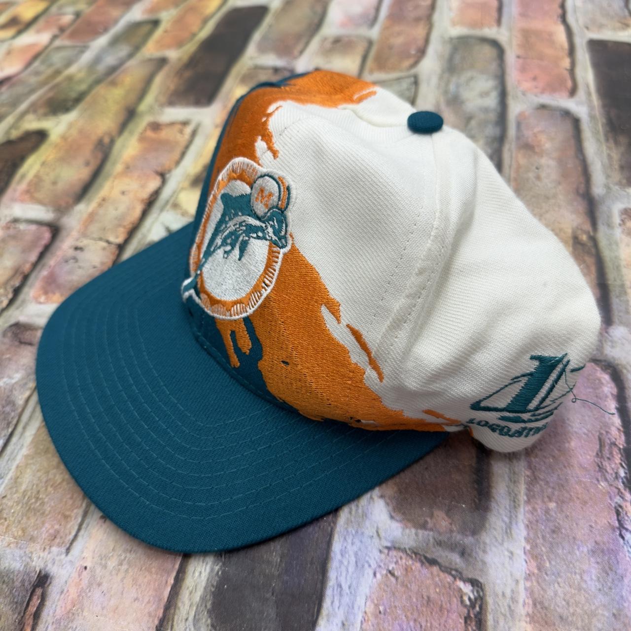 Vintage Logo 7 Miami Dolphins sweatshirt in white. - Depop