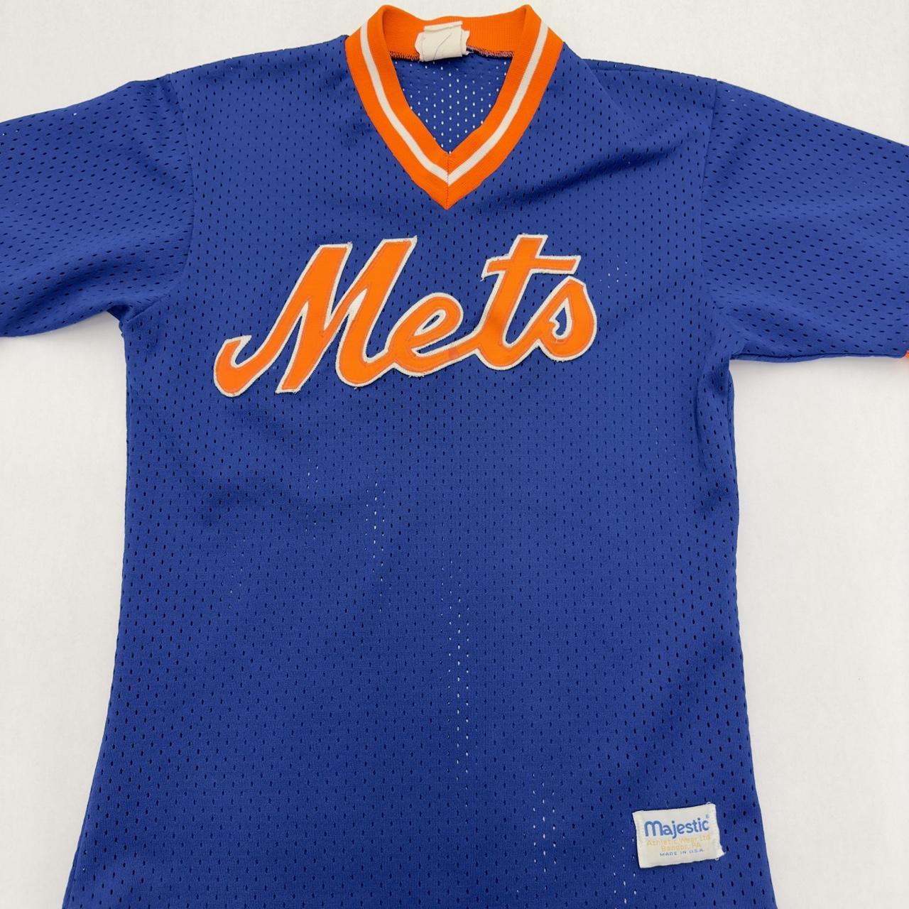 Majestic MLB New York Mets Youth Jersey Size XL Blue - Depop