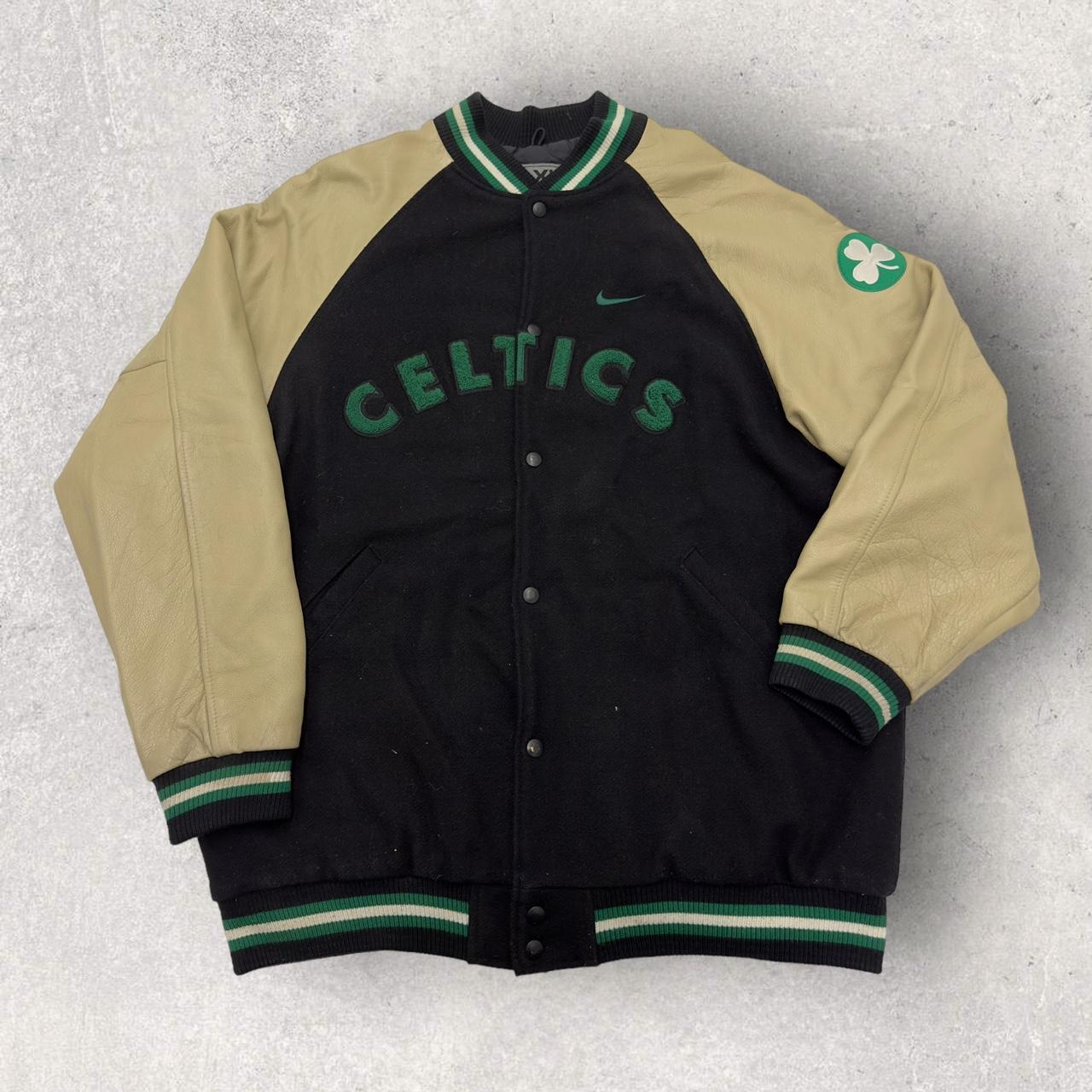 Vintage Starter Boston Celtics Starter White Coat - Depop