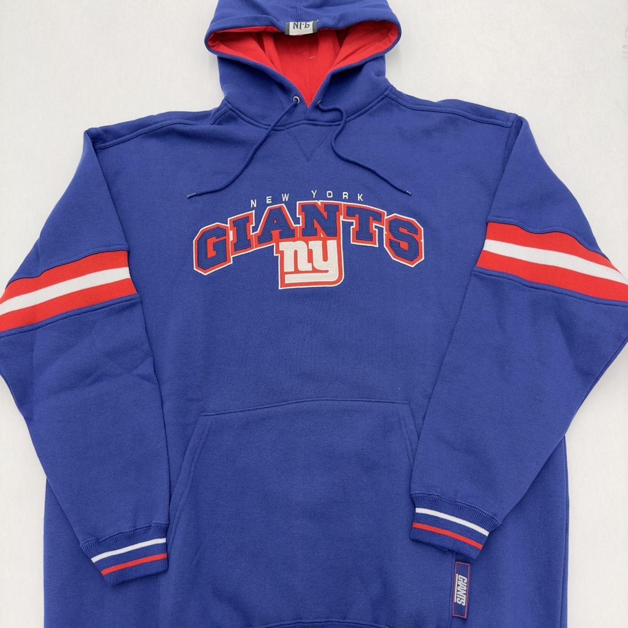 New York Giants Vintage Blue Hoodie Size XL -Any - Depop