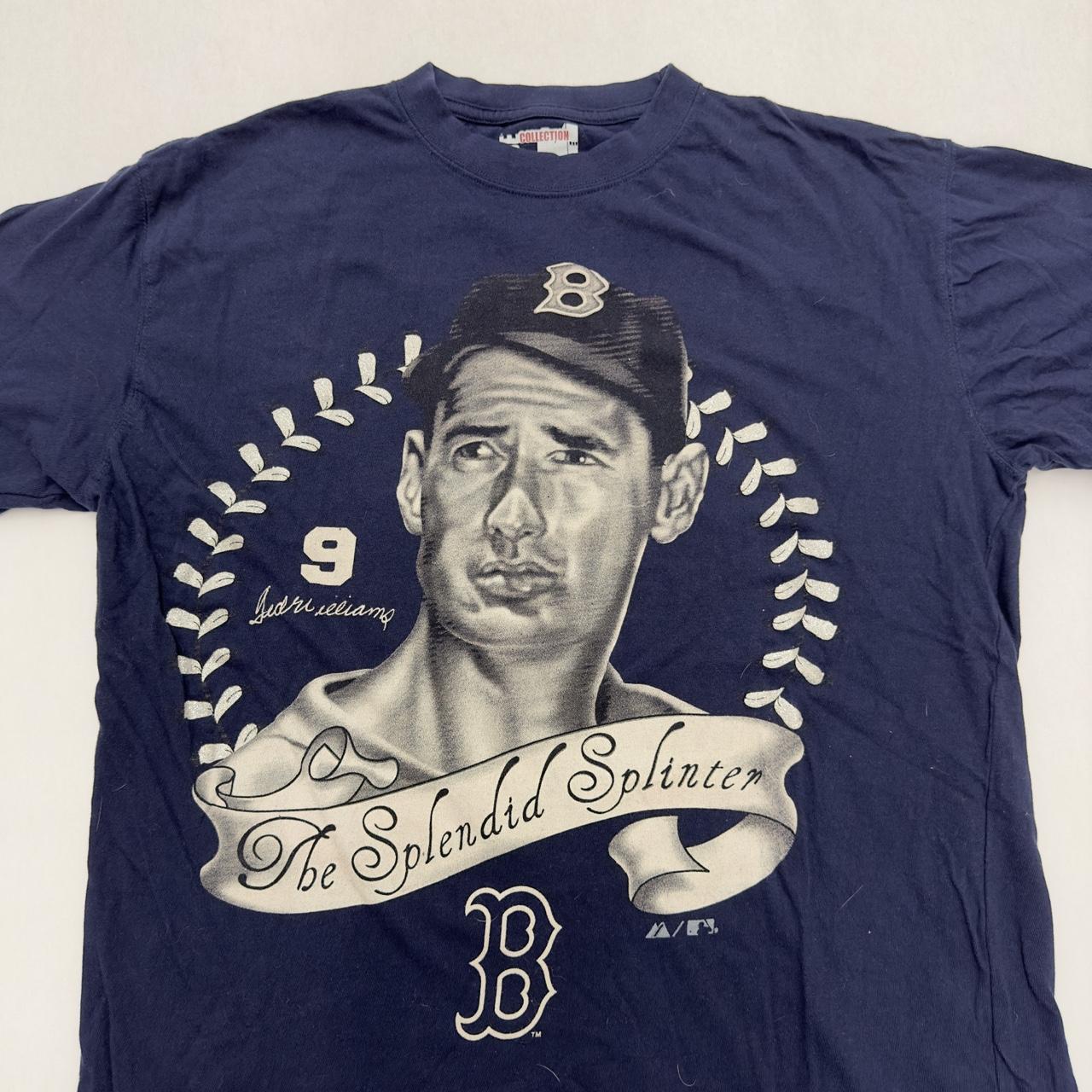 Majestic Ted Williams Boston Red Sox Jersey T Shirt - Depop