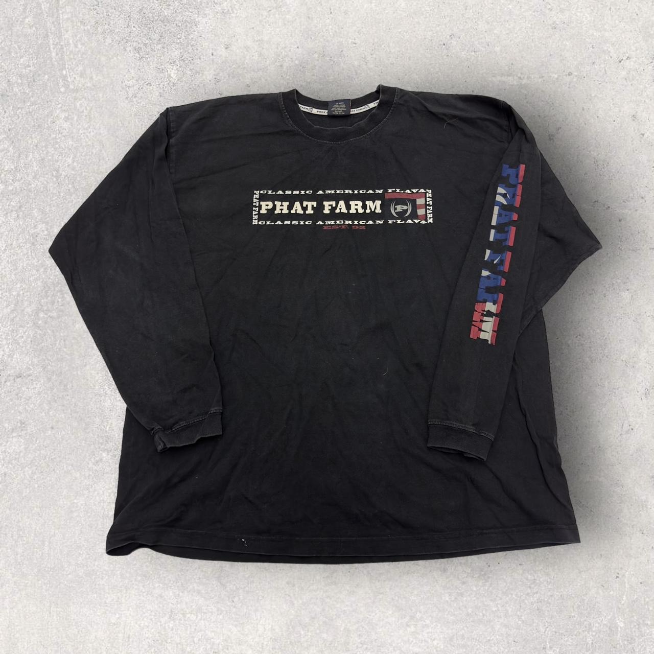 Vintage Phat Farm long sleeve tee in black. From the...