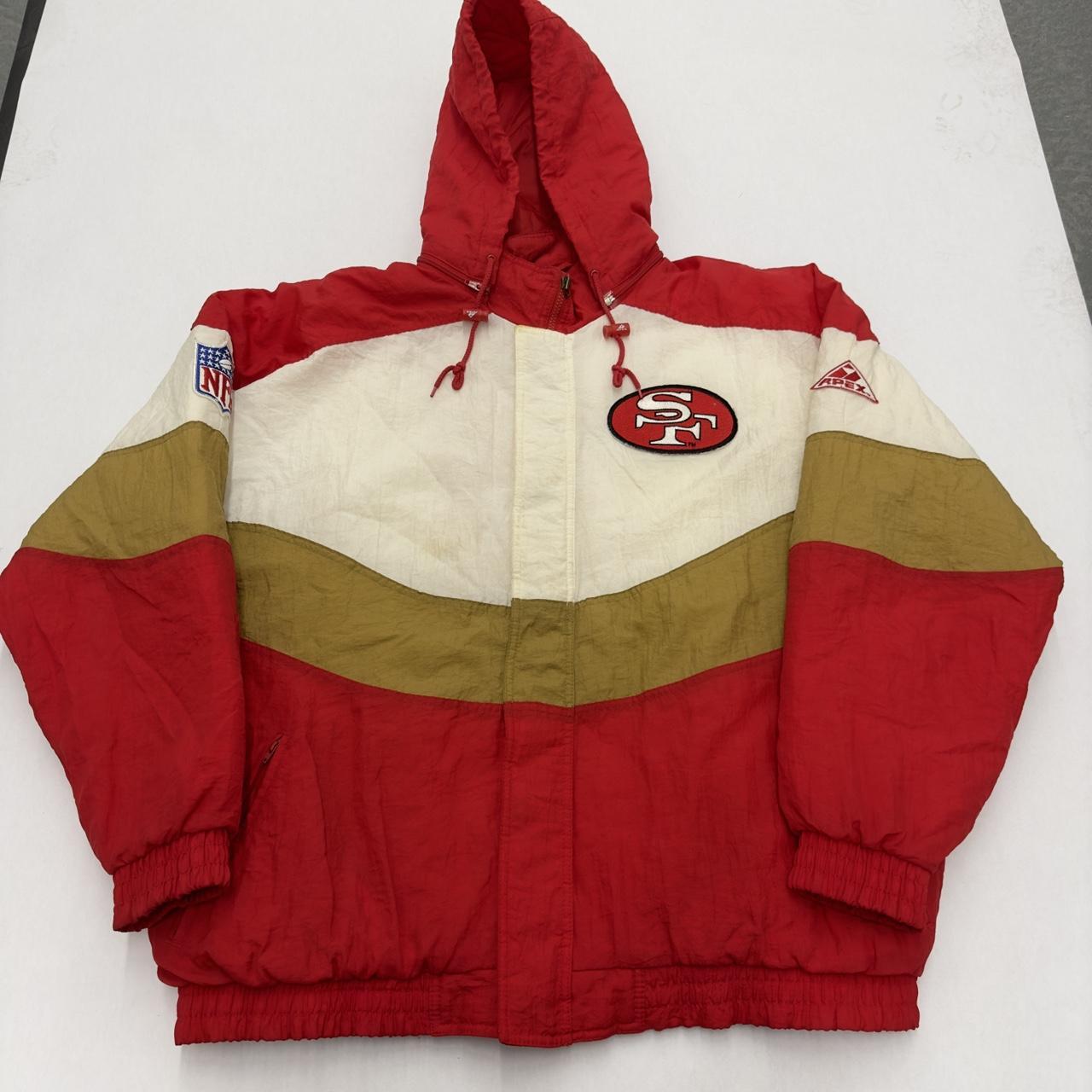 Apex One San Francisco 49ers Red White Zip Up Jacket XL