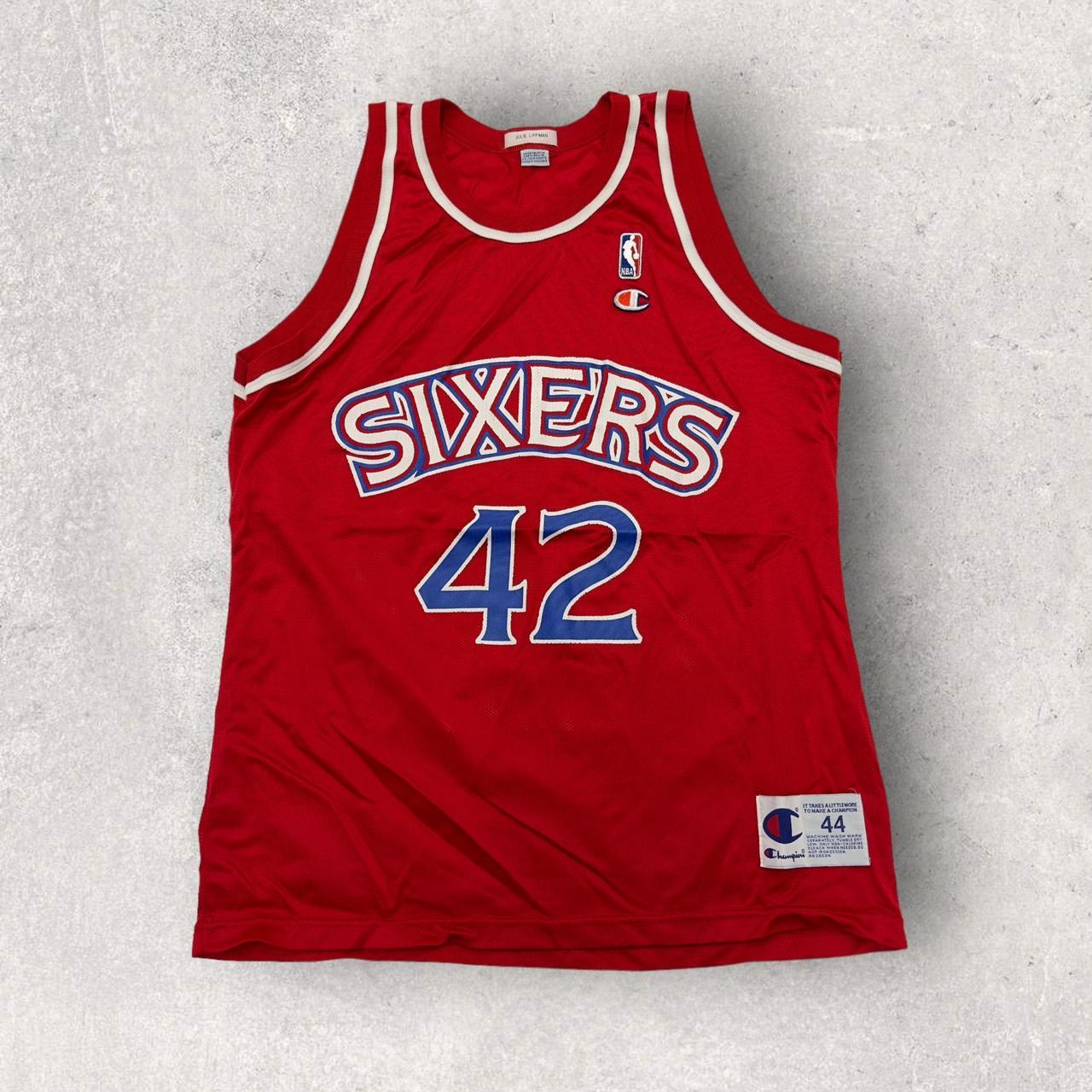 Vintage Champion Philadelphia 76ers Jerry Stackhouse... - Depop