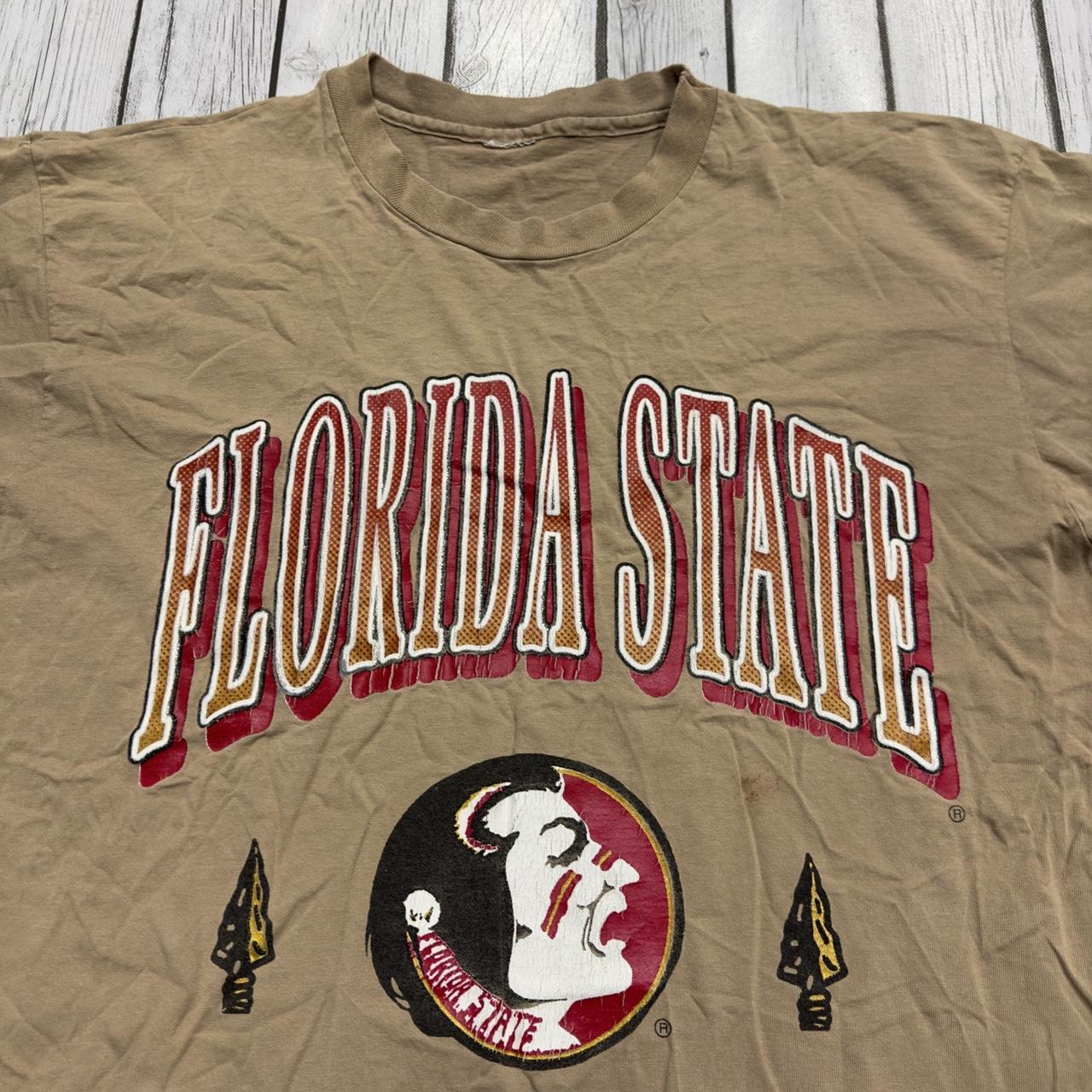 Vintage Florida State Seminoles tee in tan. From the... - Depop