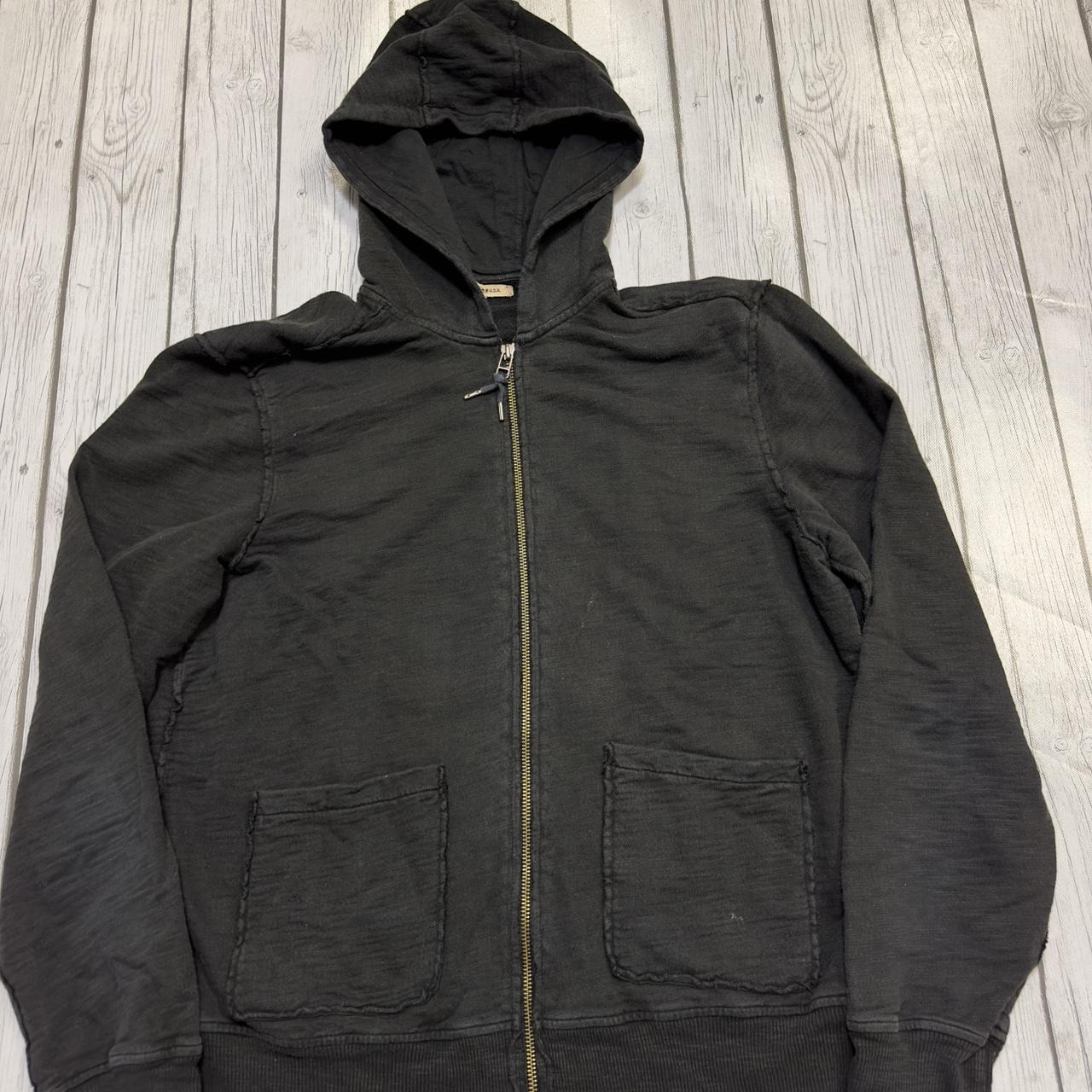 John Varvatos hoodie in black. From the 2000s. Mens... - Depop