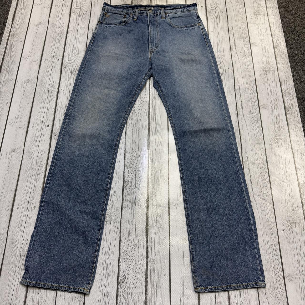 RRL straight leg jeans in blue. From the 2000s. Mens... - Depop