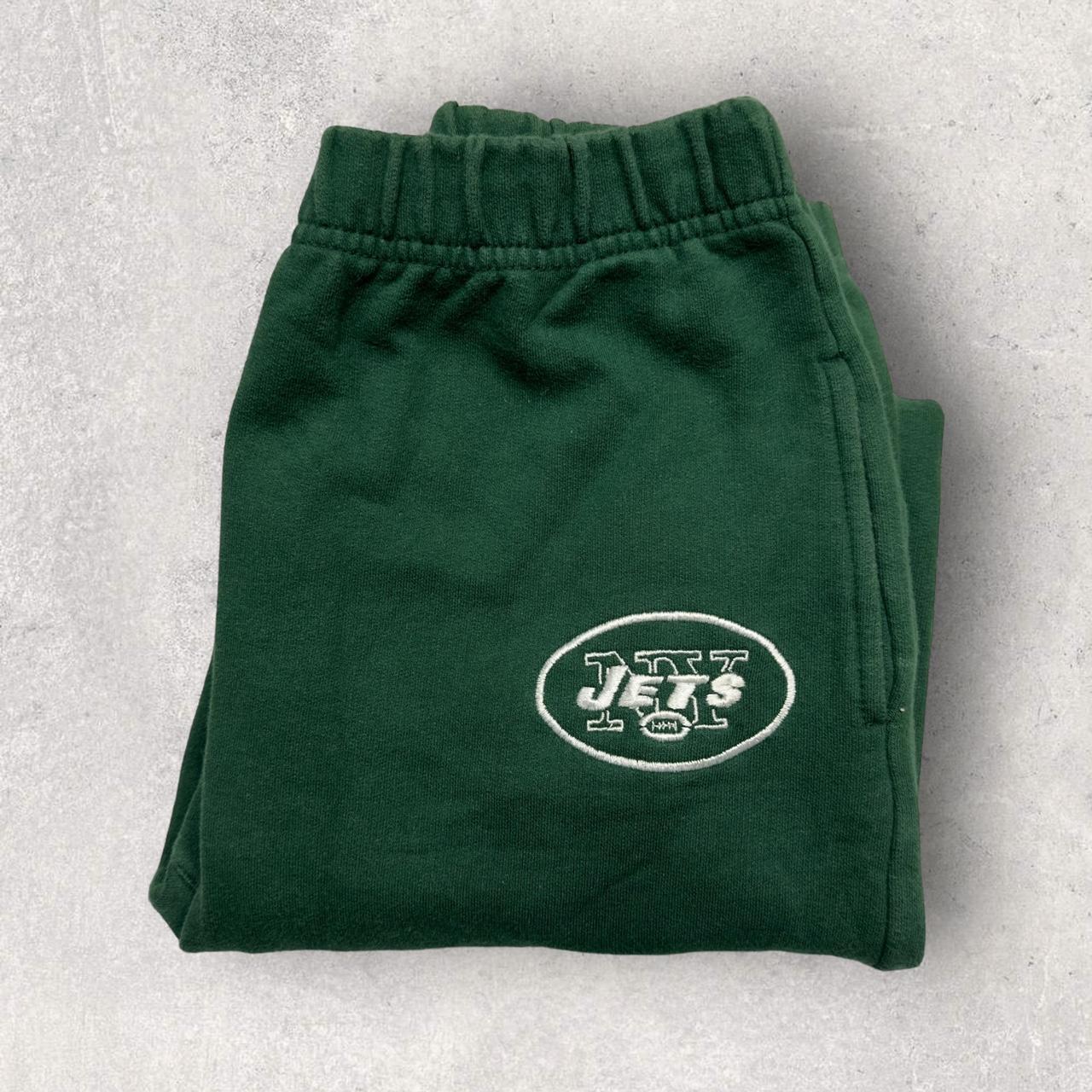 Vintage New York Jets sweatpants in green. From the... Depop