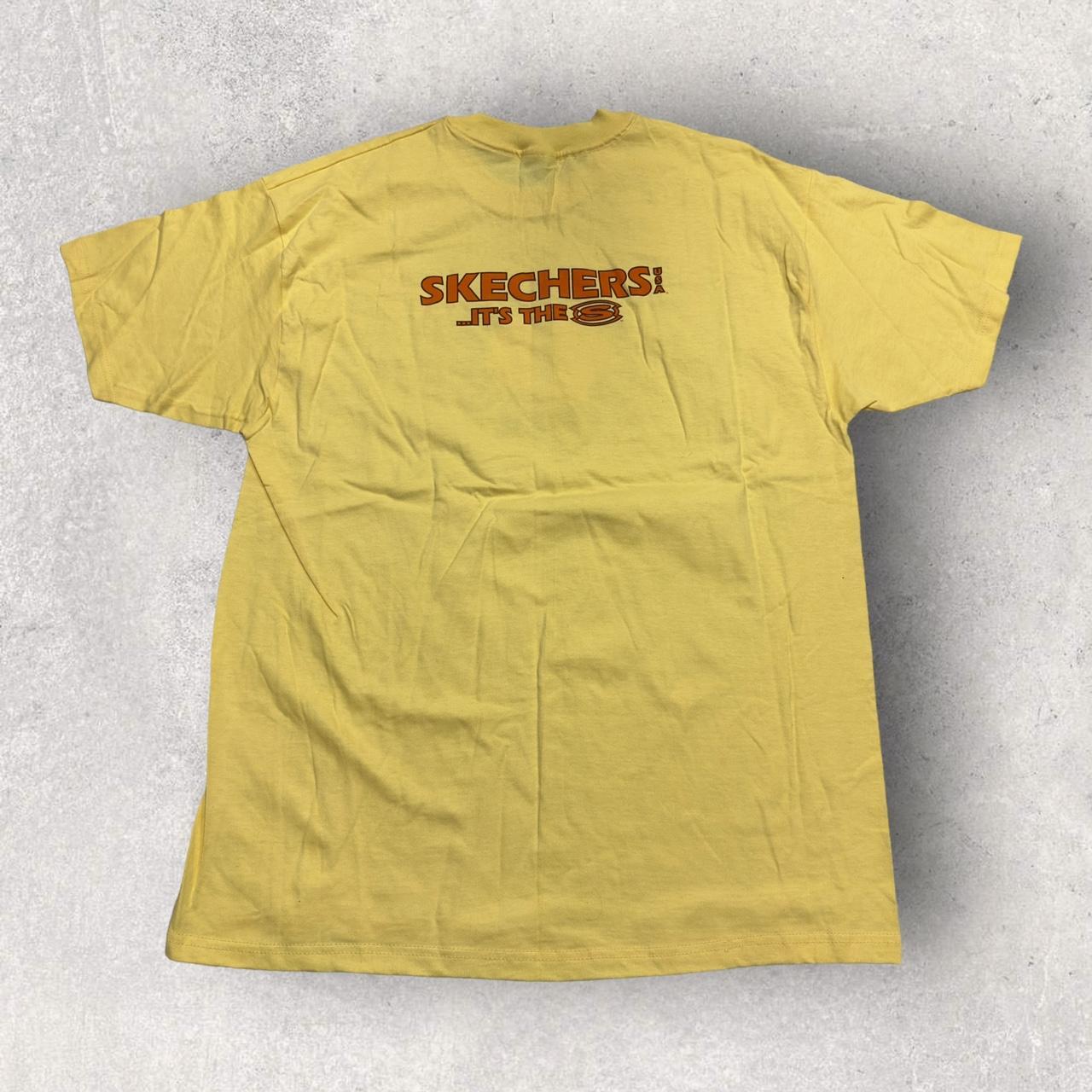 Skechers t deals shirt mens yellow