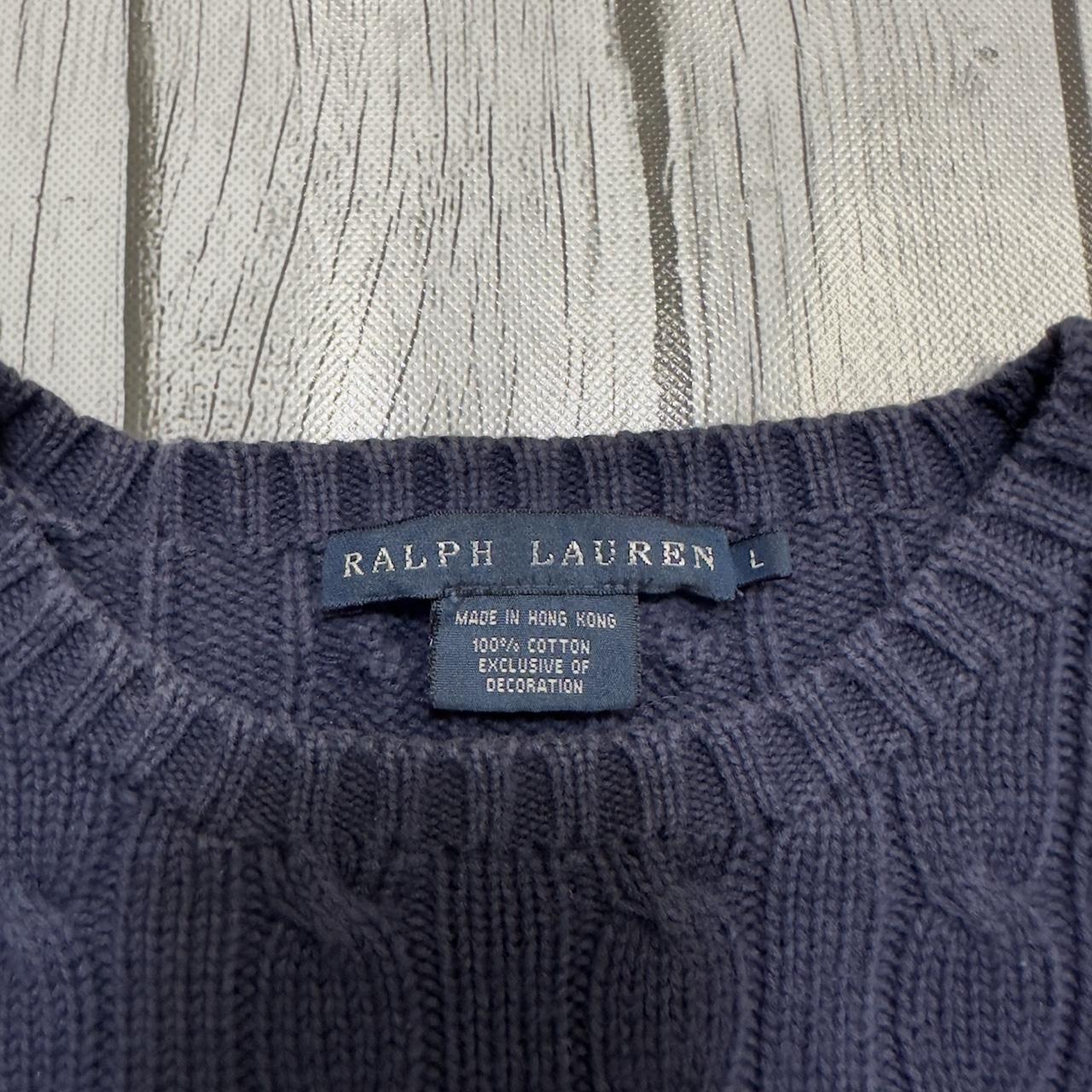 Ralph Lauren sweater in navy. From the 2000s. Womens... - Depop