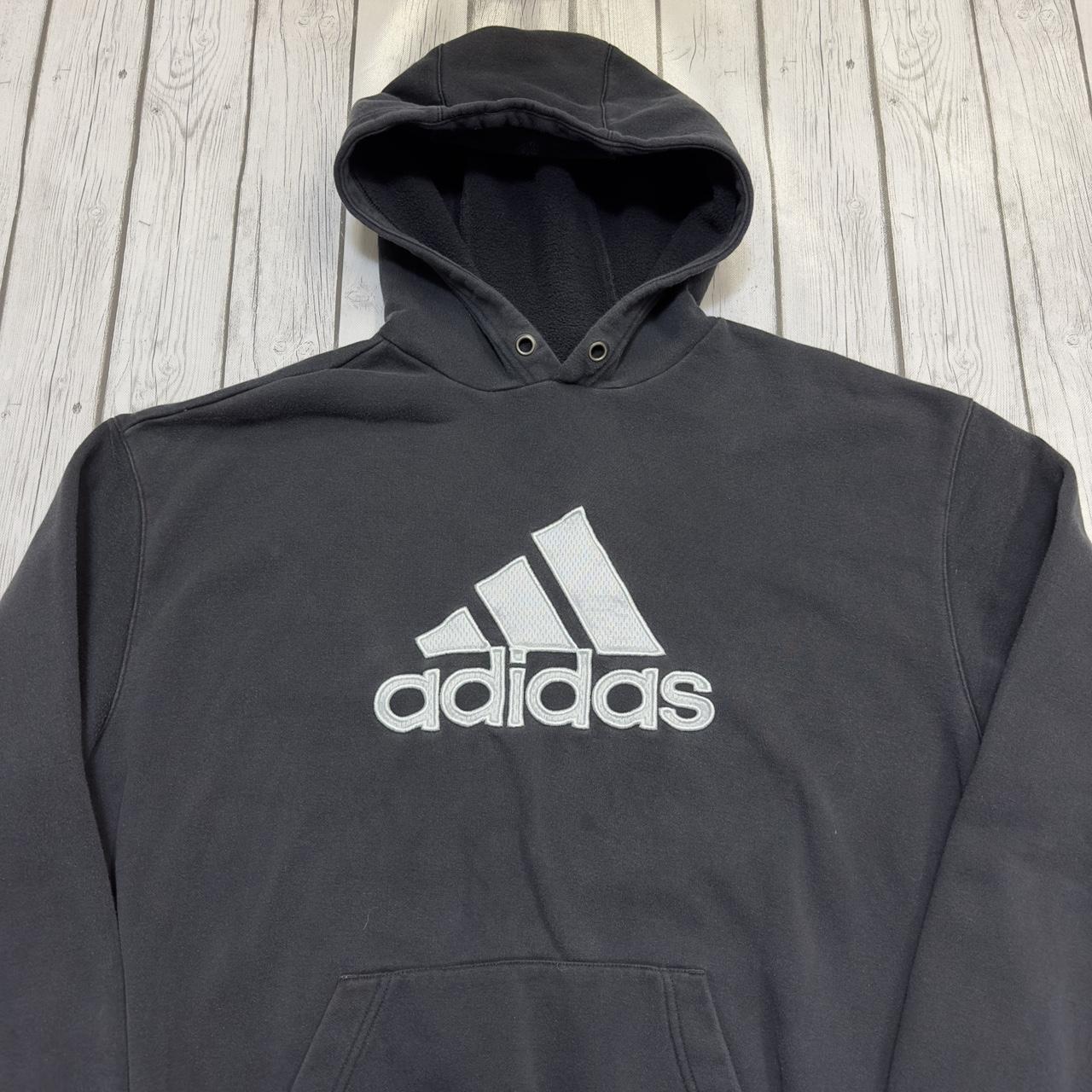 Adidas hoodie in black. From 2007. Mens XXL. Great... - Depop