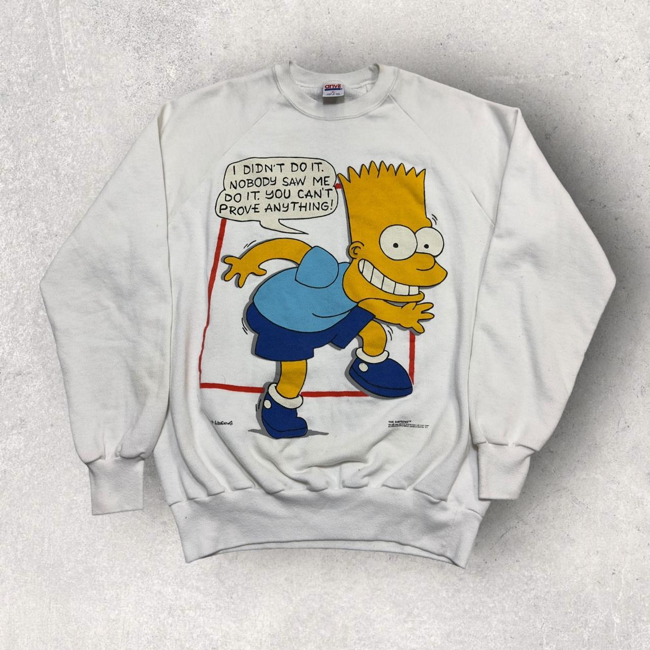 1990 Vintage Bart simpson sweater XL factory