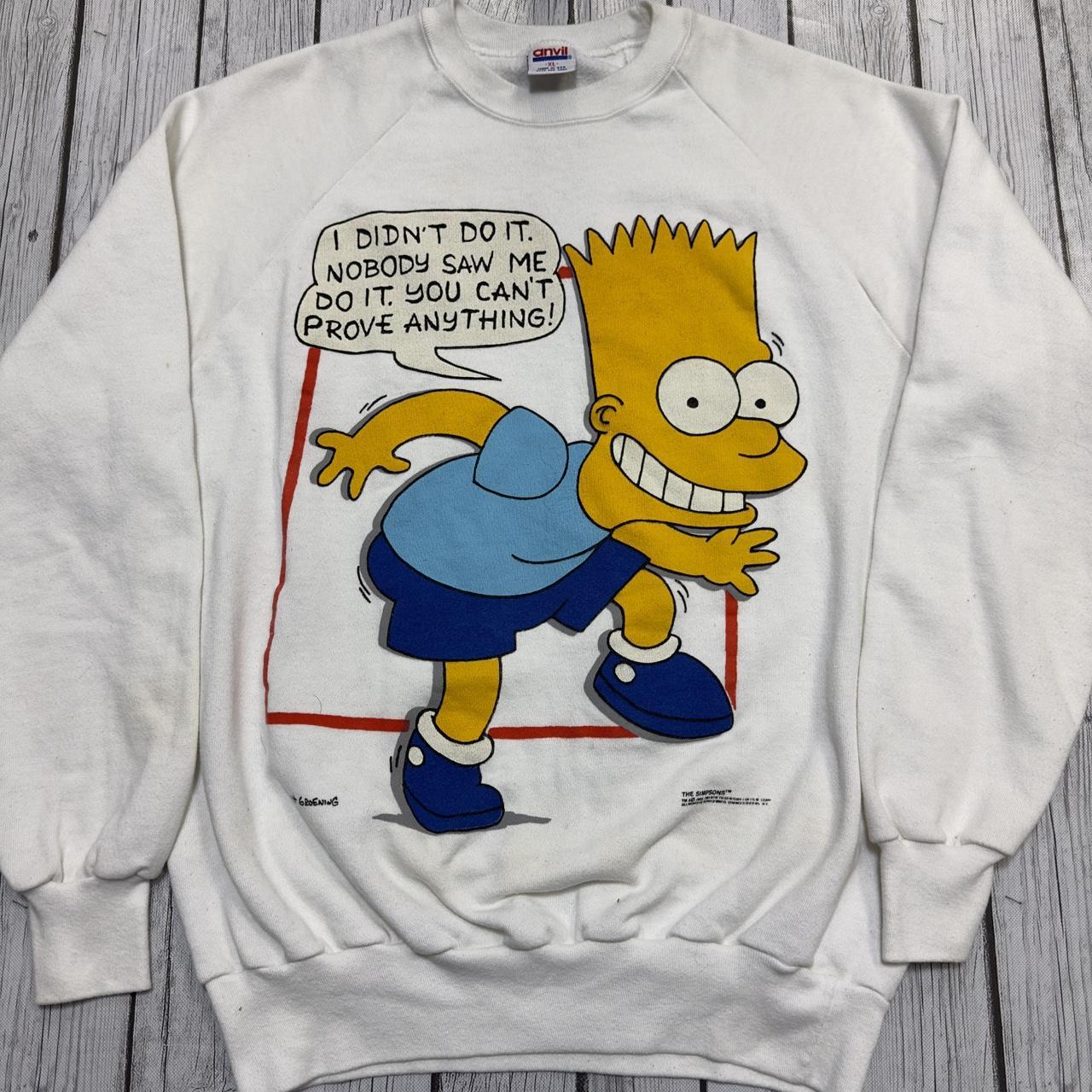 Vintage 90s Bart Simpson Sweatshirt hot XL 1990