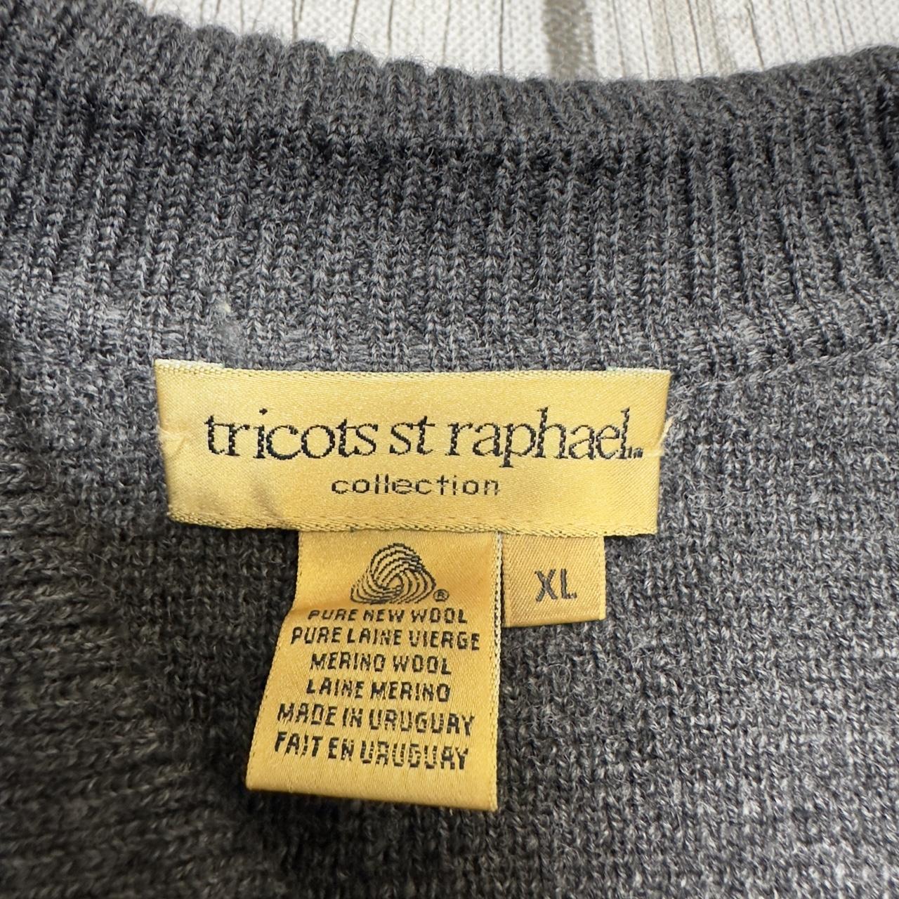 Vintage Tricots St. Raphael Pure Wool Knitted Sweater / Made in Uruguay / Vintage 90s Crewneck outlets / Pattern Sweater / Pullover Sweatshirt