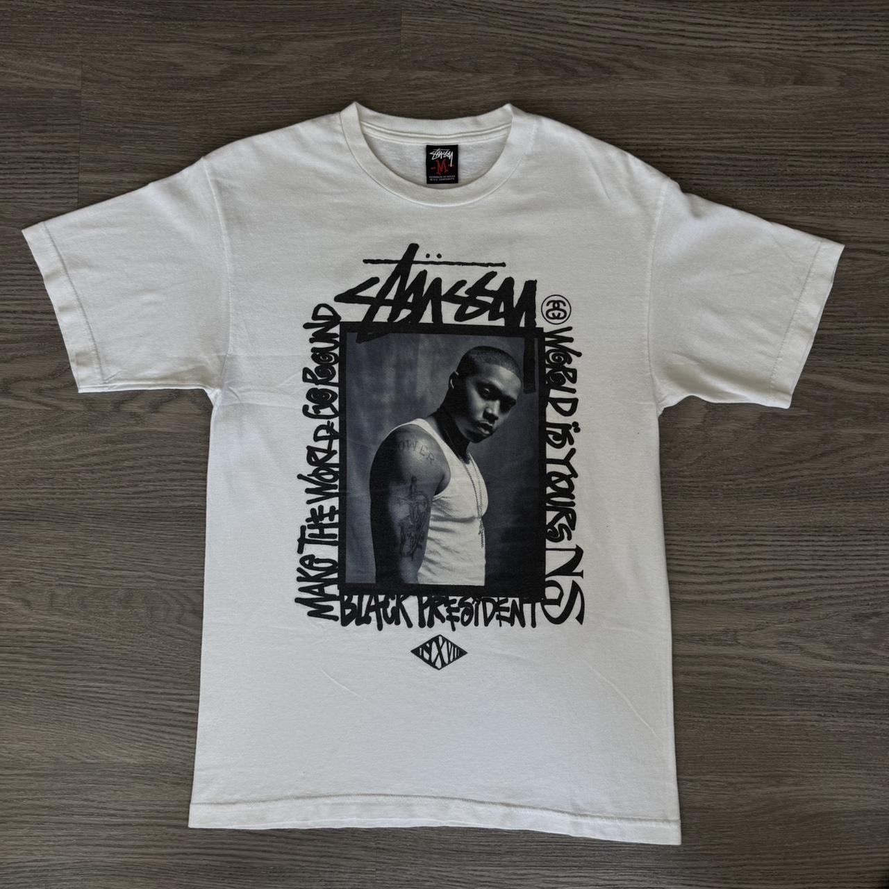 【OLD STUSSY】Stussy Nas Tee Stussy x Nas T Shirt Rare Classic Tee Size Medium | eBay