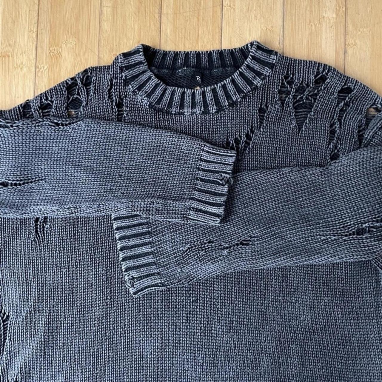 R13 DISTRESSED KNIT SWEATER. OVERSIZED Soooo comfy Depop