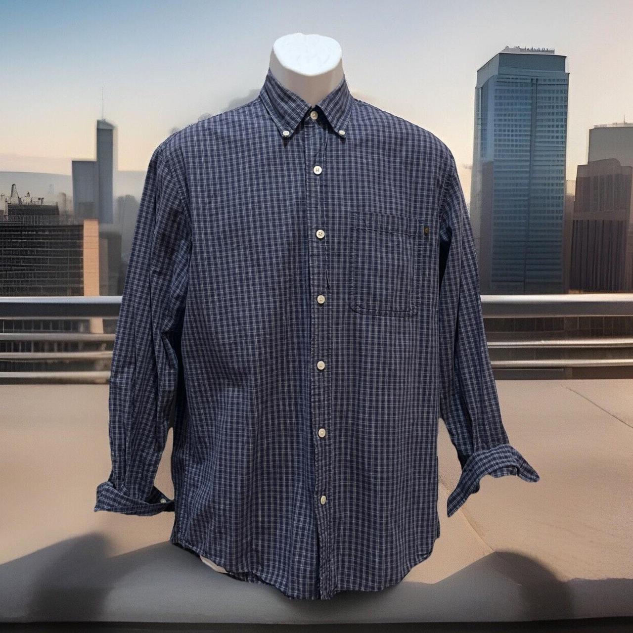 Timberland Men's Shirt - Blue - S – Y2K Timberland Men's Shirt Size S Long …