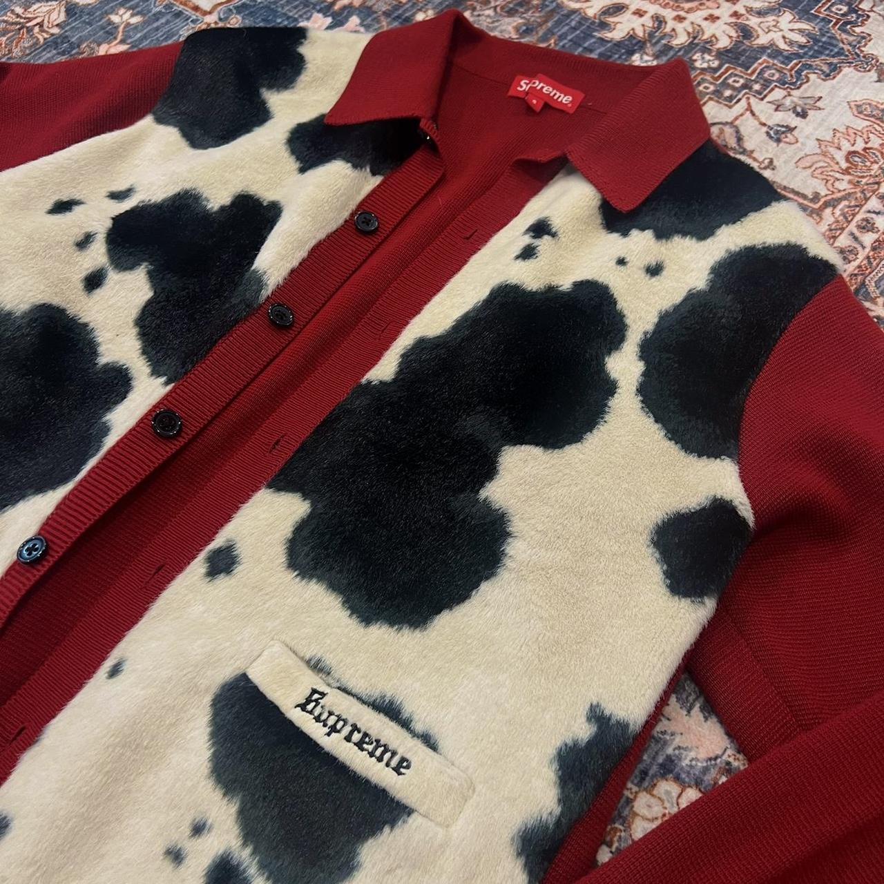 Supreme 牛柄カーディガン XL Supreme 牛柄カーディガン XL supreme Cow Print Cardigan 黒 S