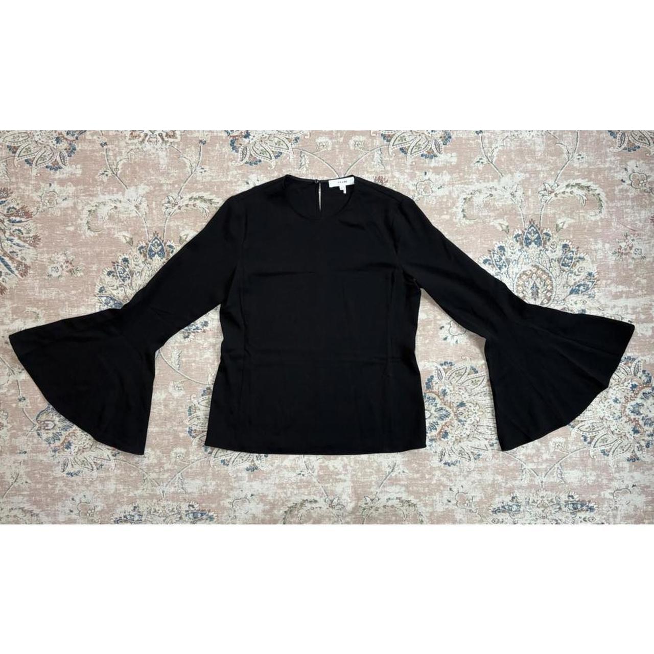 Frame Women's Top - Black - S – #FRAME Flutter-Sl… - image 2