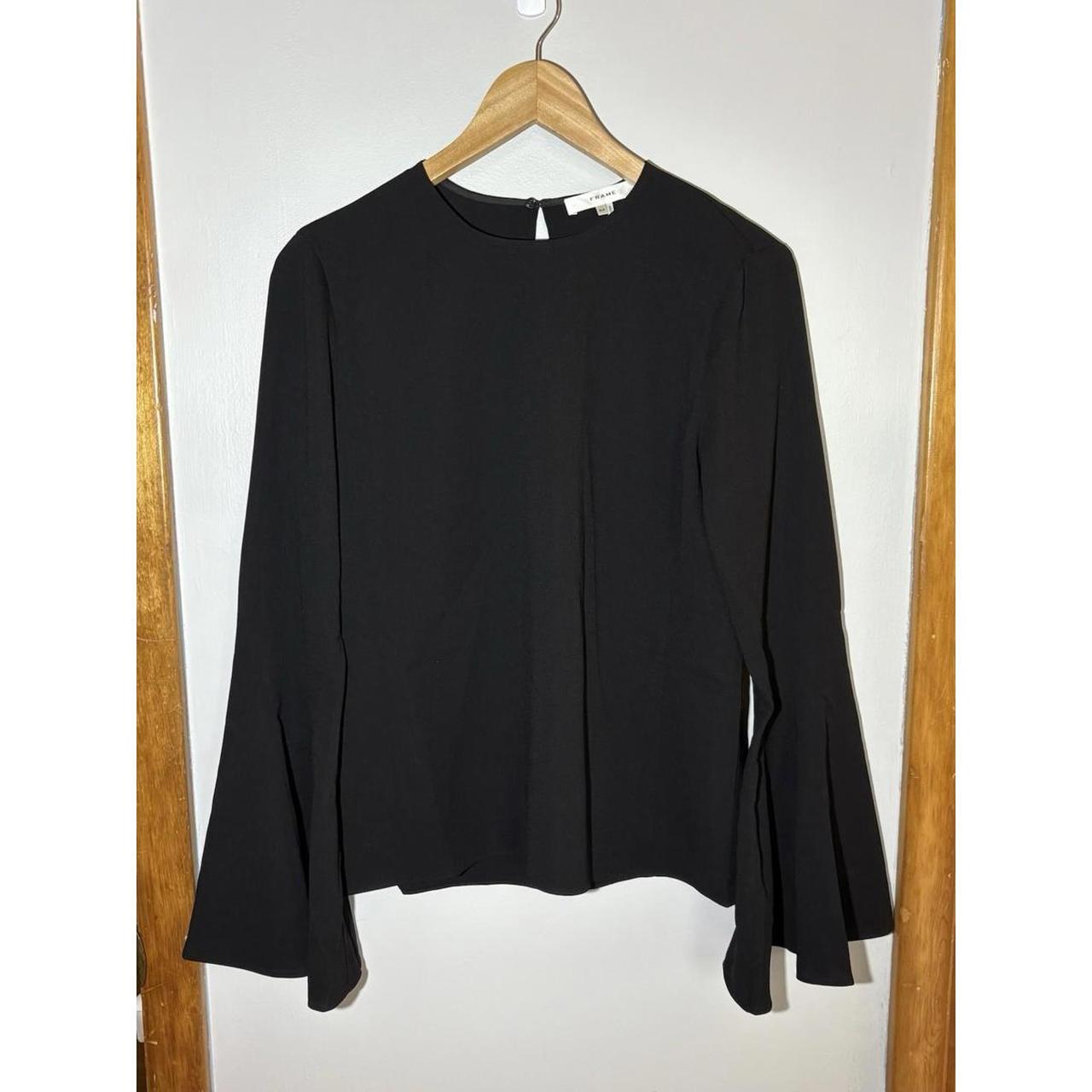 Frame Women's Top - Black - S – #FRAME Flutter-Sl… - image 3