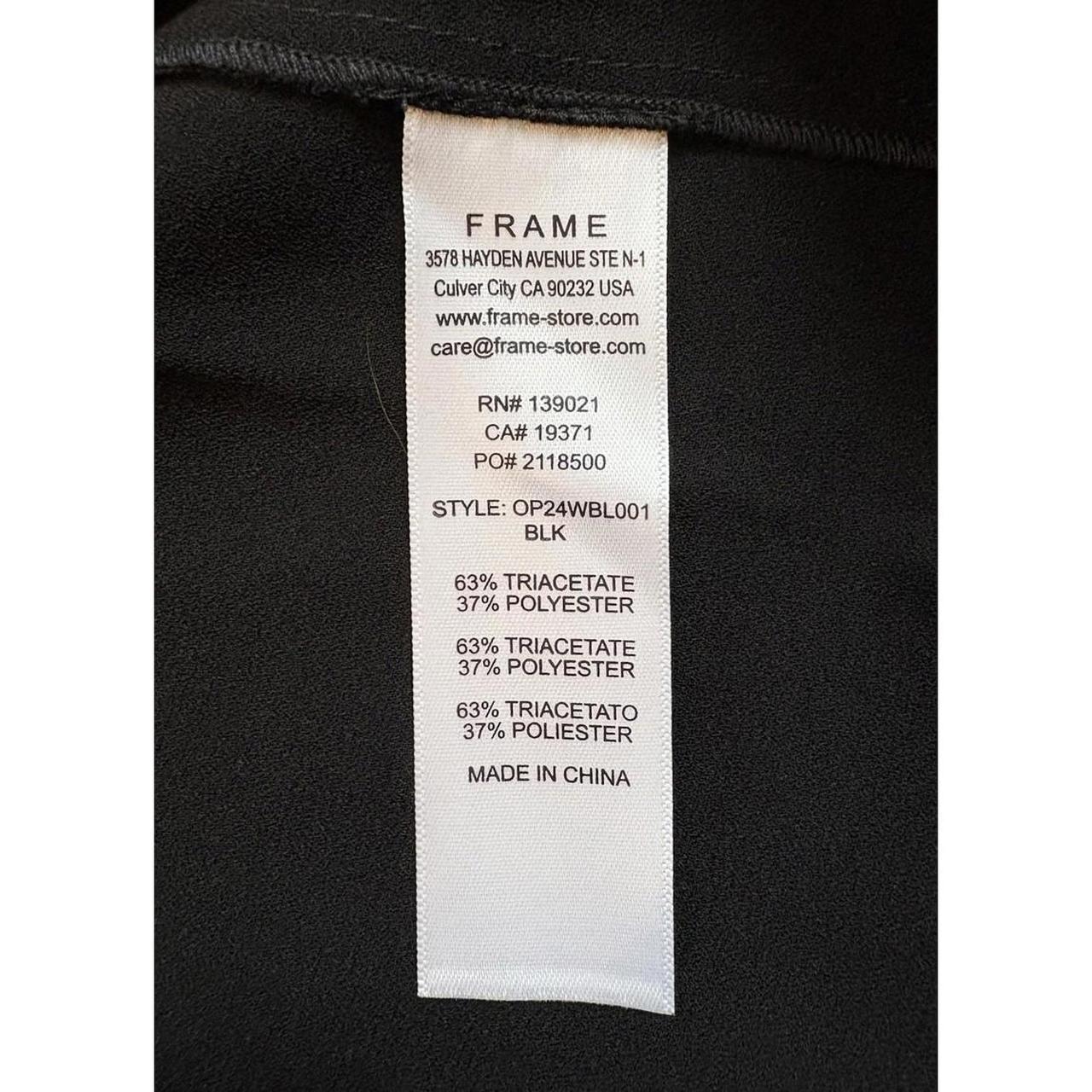 Frame Women's Top - Black - S – #FRAME Flutter-Sl… - image 6