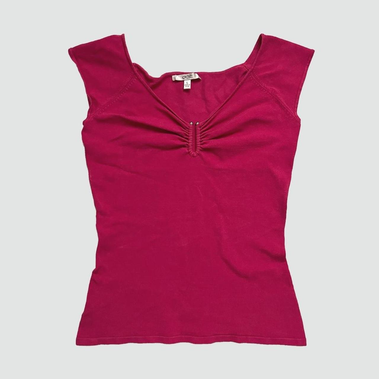 Cache Women's Blouse - Pink/Red - L – Cache Y2K P… - image 1