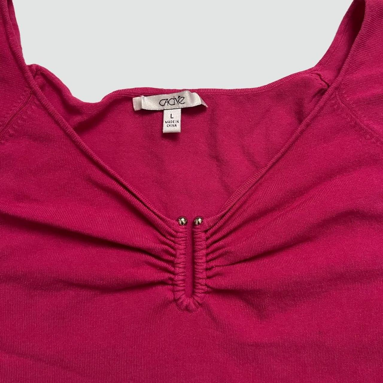 Cache Women's Blouse - Pink/Red - L – Cache Y2K P… - image 2