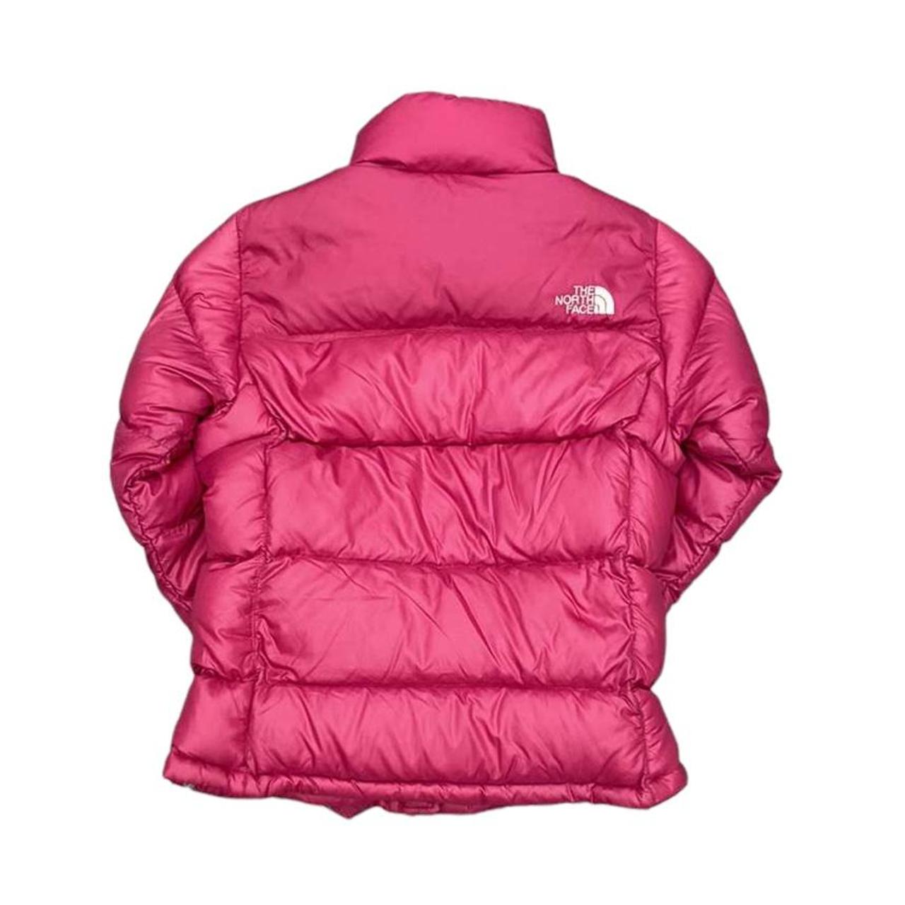 The north face light pink womens puffer jacket Size... - Depop