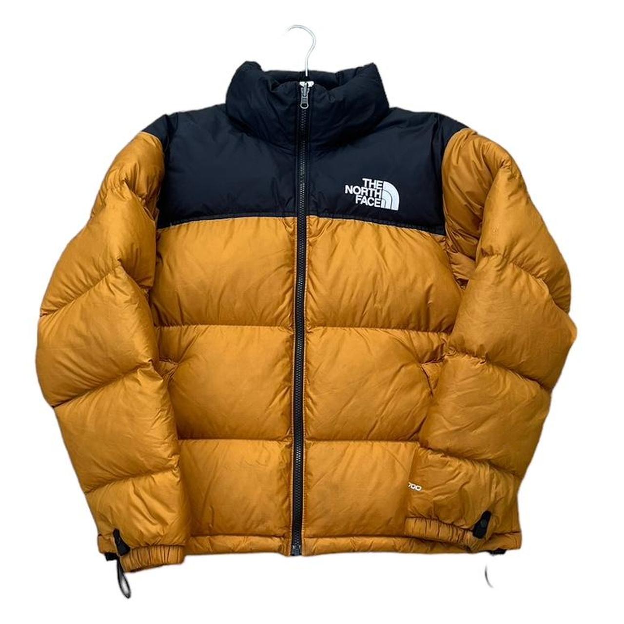 North face jacket hot sale black and gold