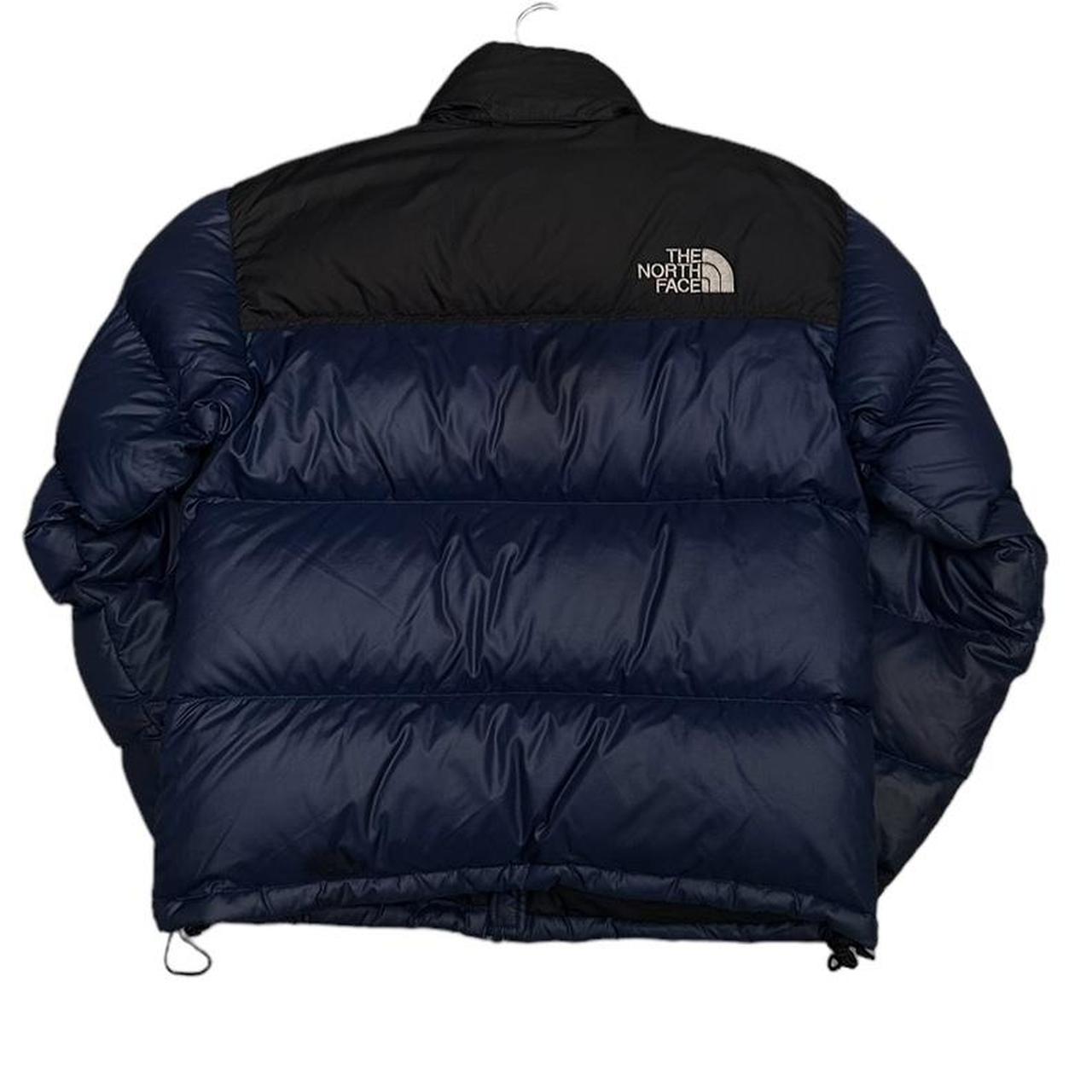 The north face 700 navy and black nuptse puffer... - Depop