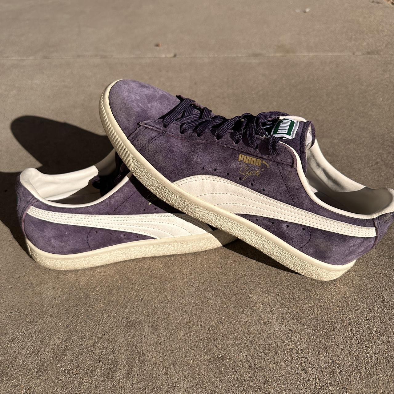 Puma clyde grape sale