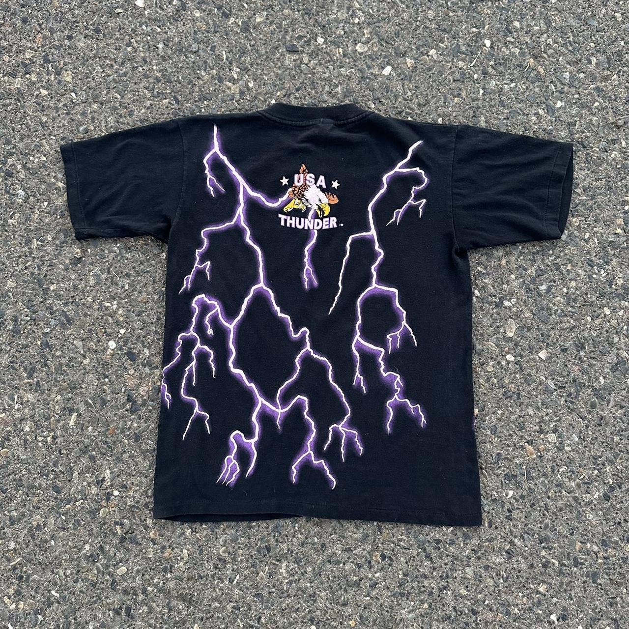 Rare Vintage 90's American Thunder wizard skull | Depop