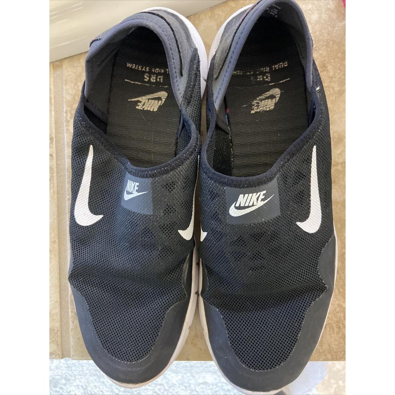 Nike Dual Ride Stretch Slip On Black White Sneakers. Depop