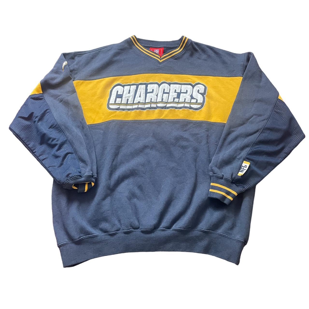 NFL Men's Blue and Yellow Jumper | Depop