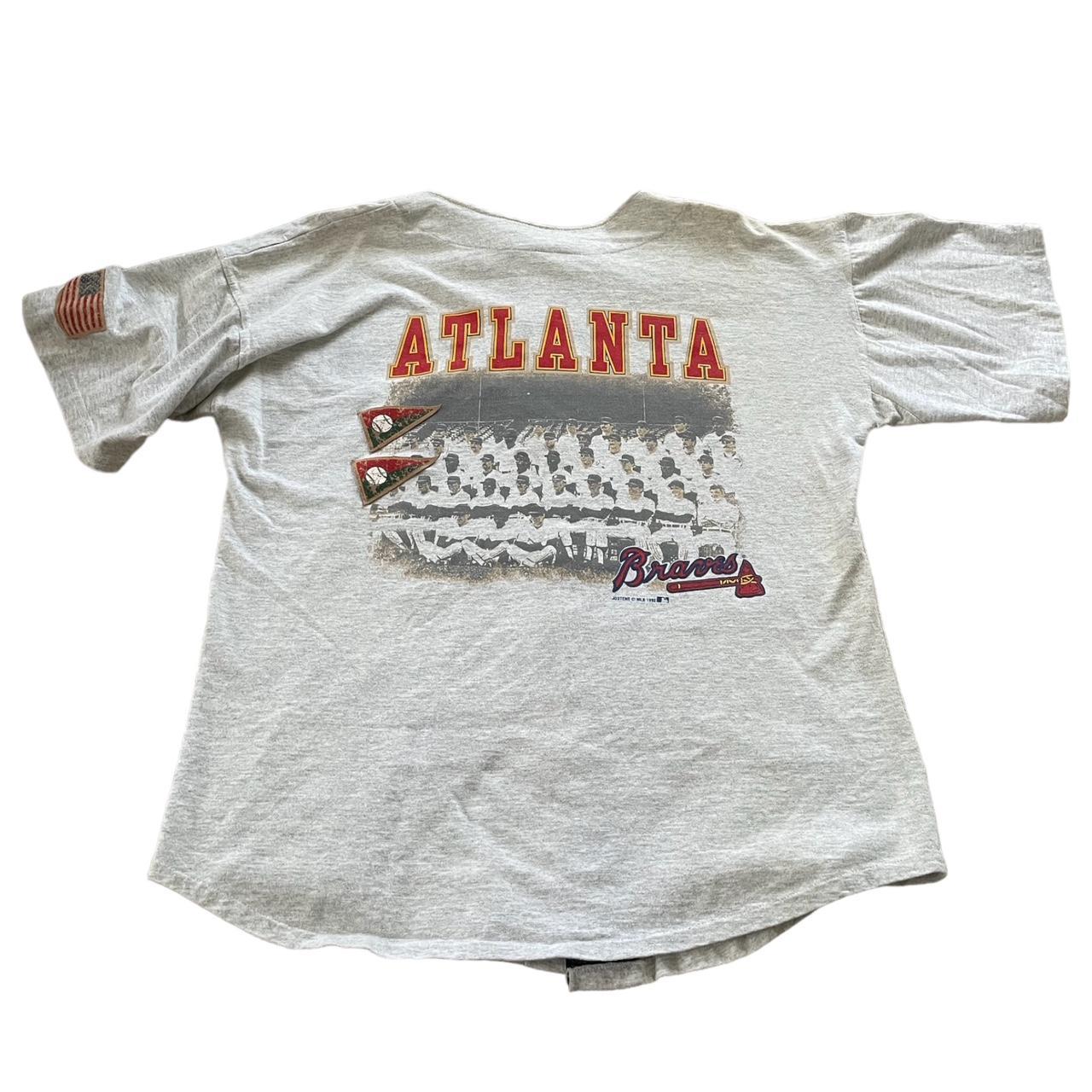 Vintage 1992 Atlanta Braves Jersey Size: Large ( - Depop