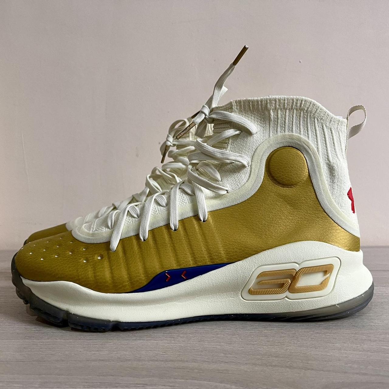 Under Armour Men s Curry 4 Retro Metallic Gold Depop